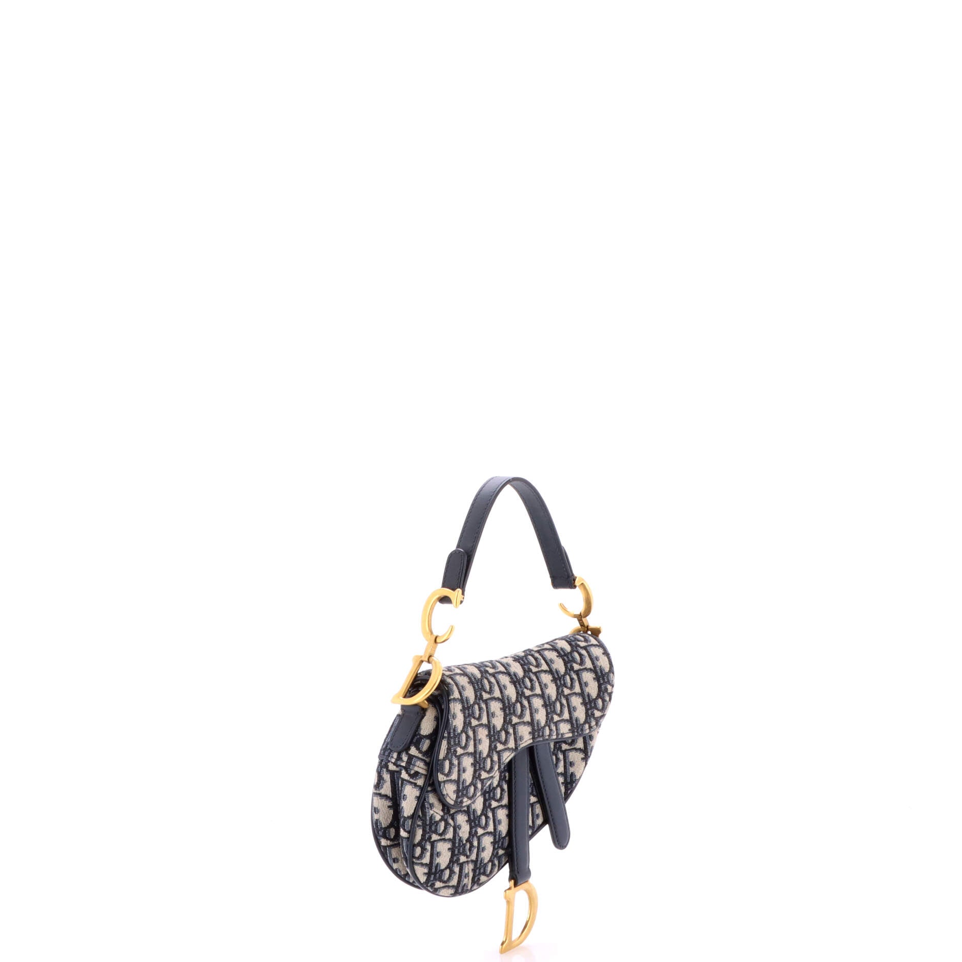Saddle Handbag Oblique Canvas Mini