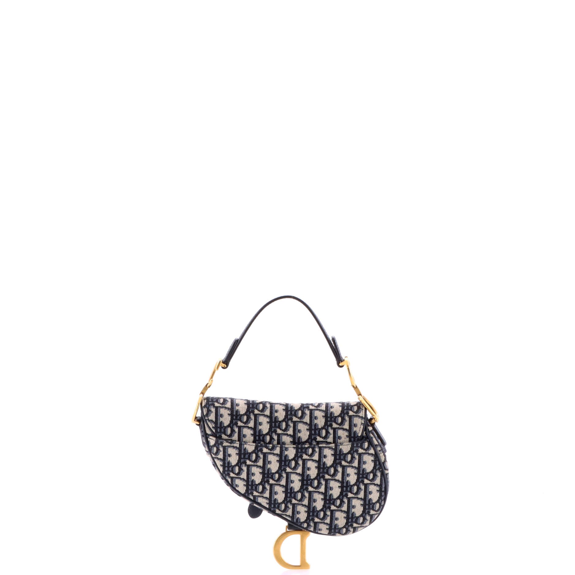 Saddle Handbag Oblique Canvas Mini