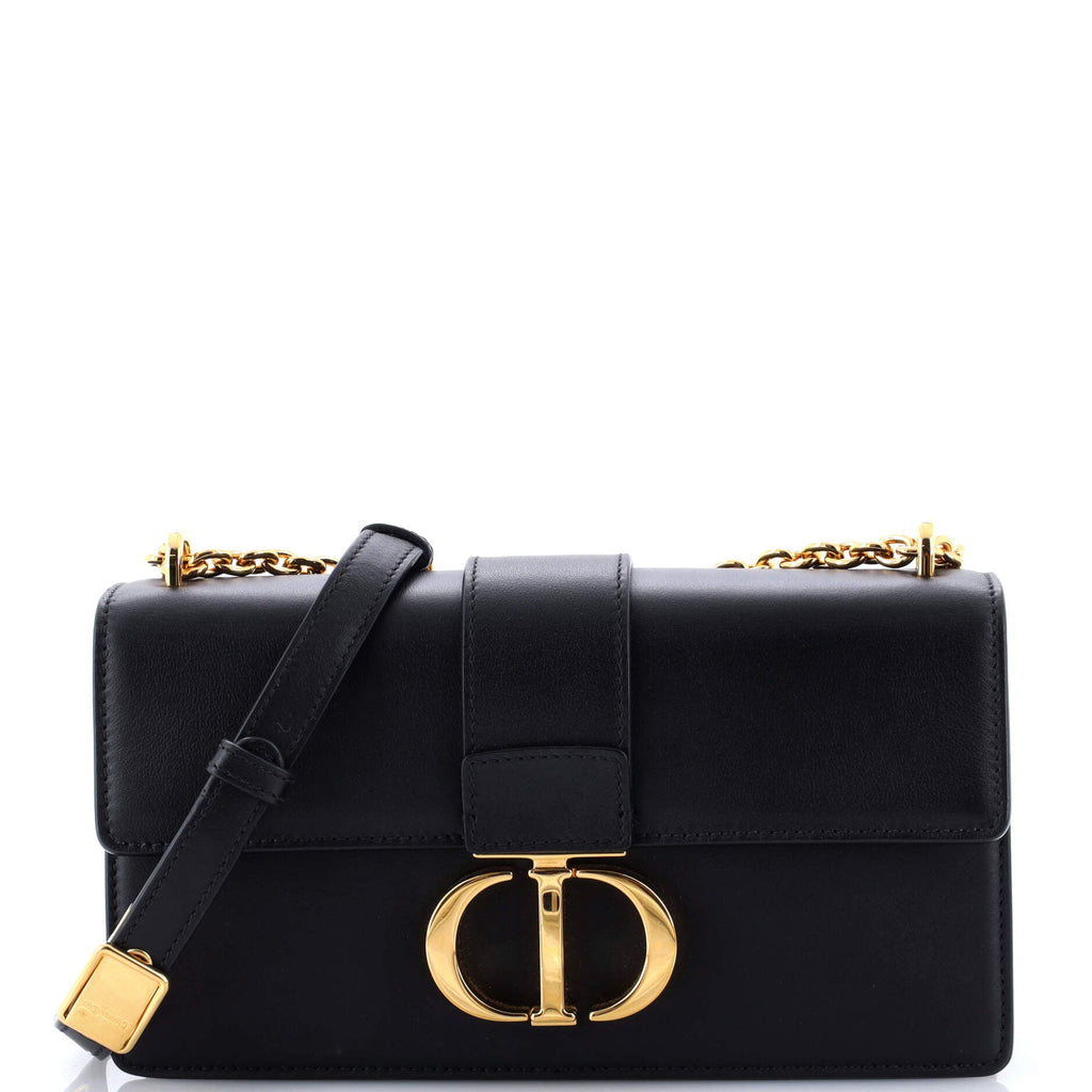 30 Montaigne Chain Flap Bag Leather East West