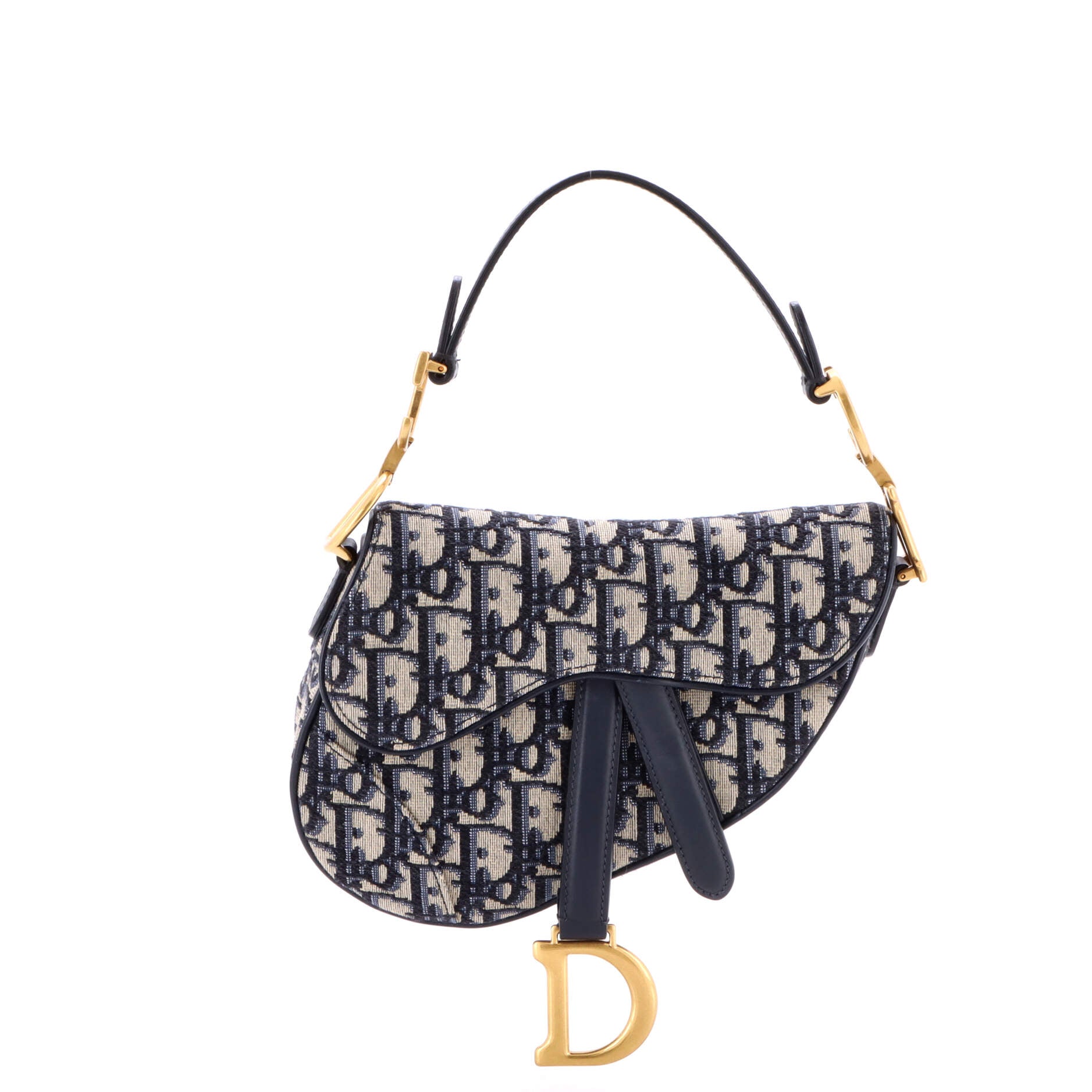 Saddle Handbag Oblique Canvas Mini