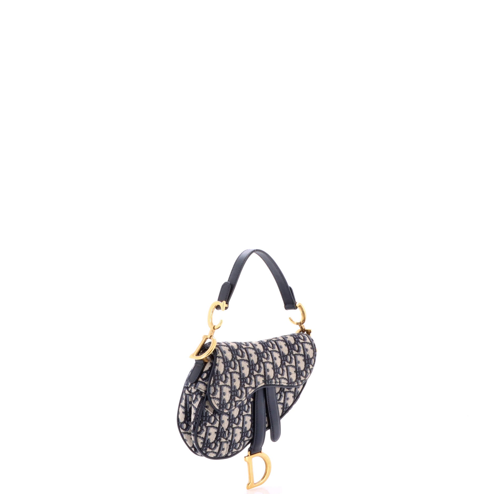 Saddle Handbag Oblique Canvas Mini