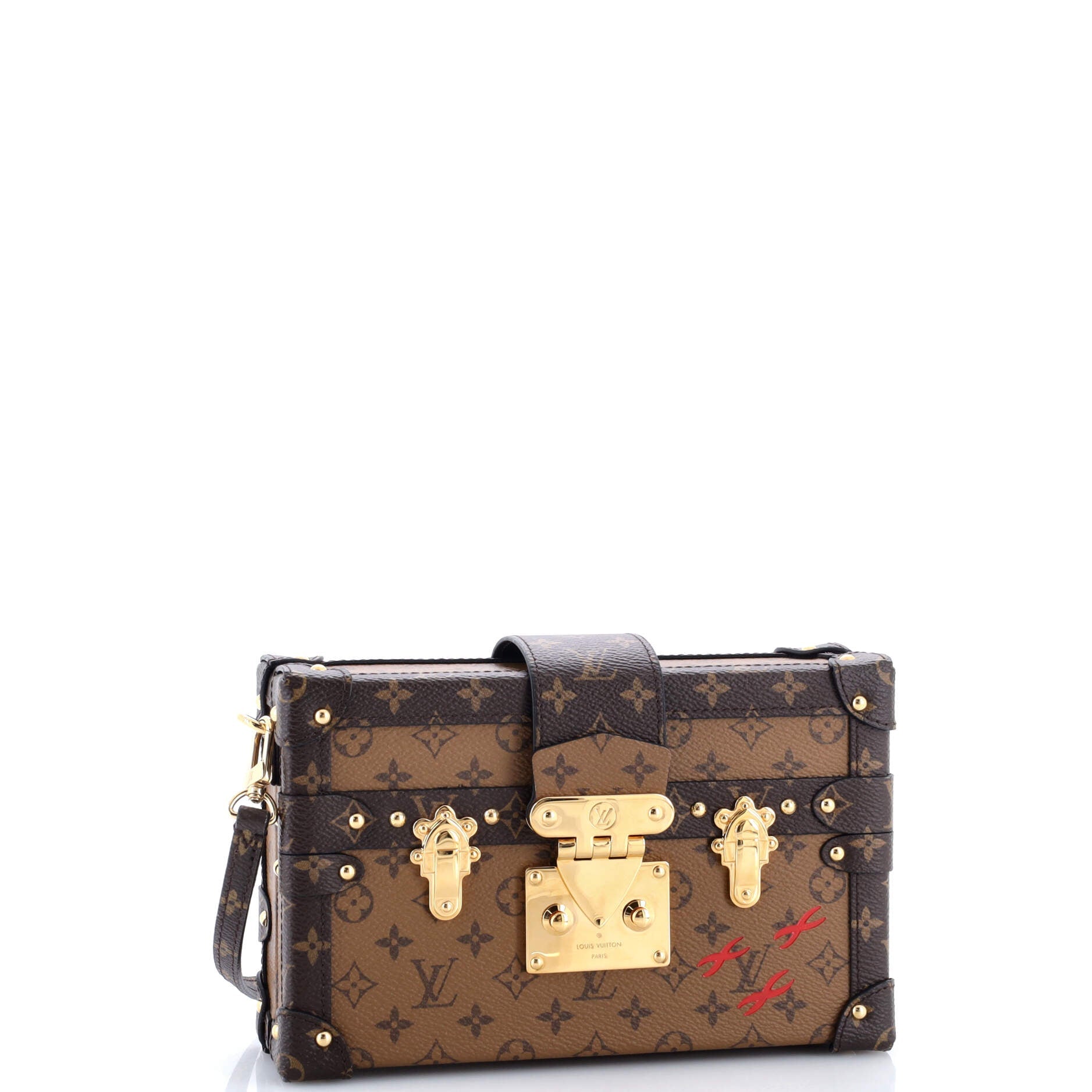 Petite Malle Handbag Reverse Monogram Canvas