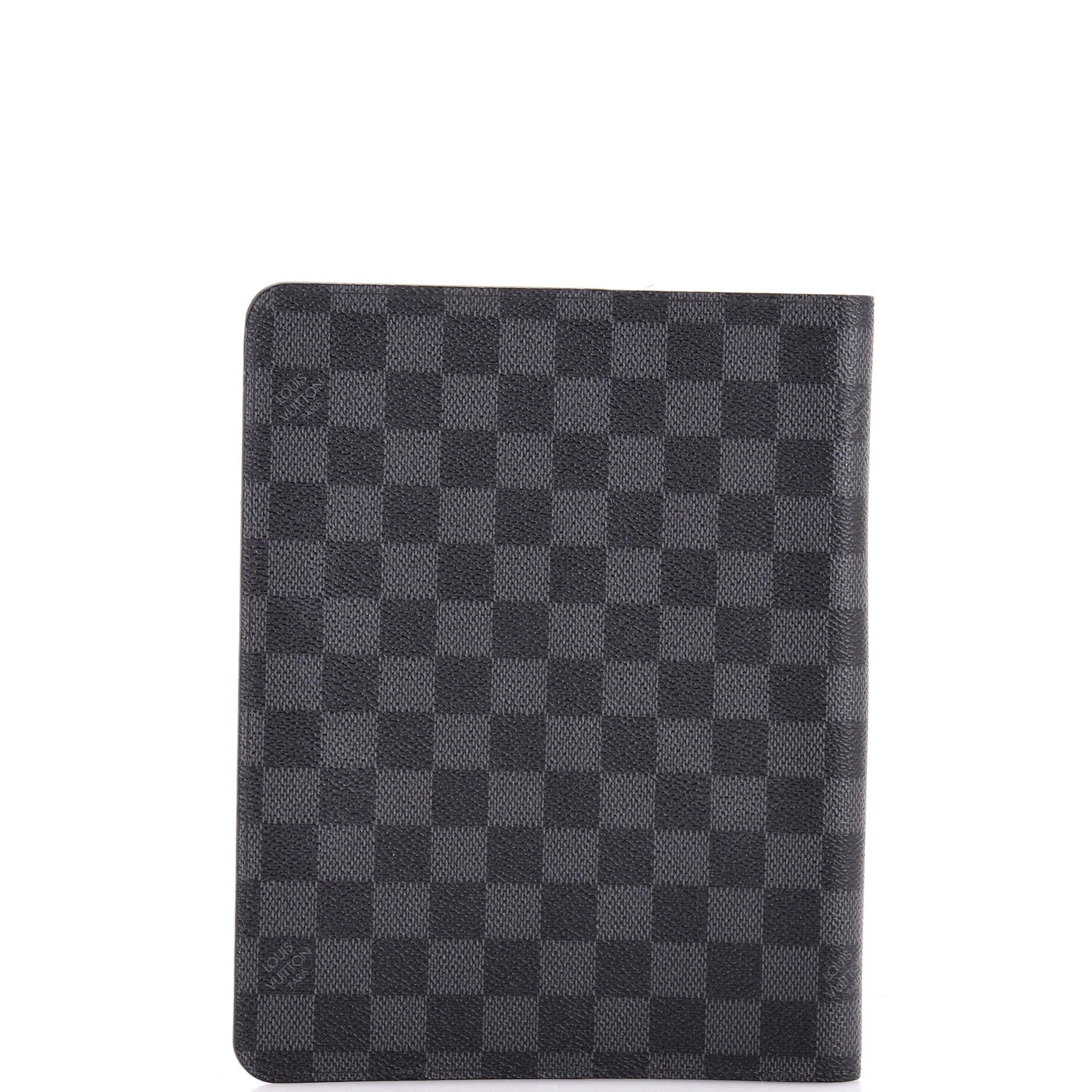 Desk Agenda Cover Damier Graphite