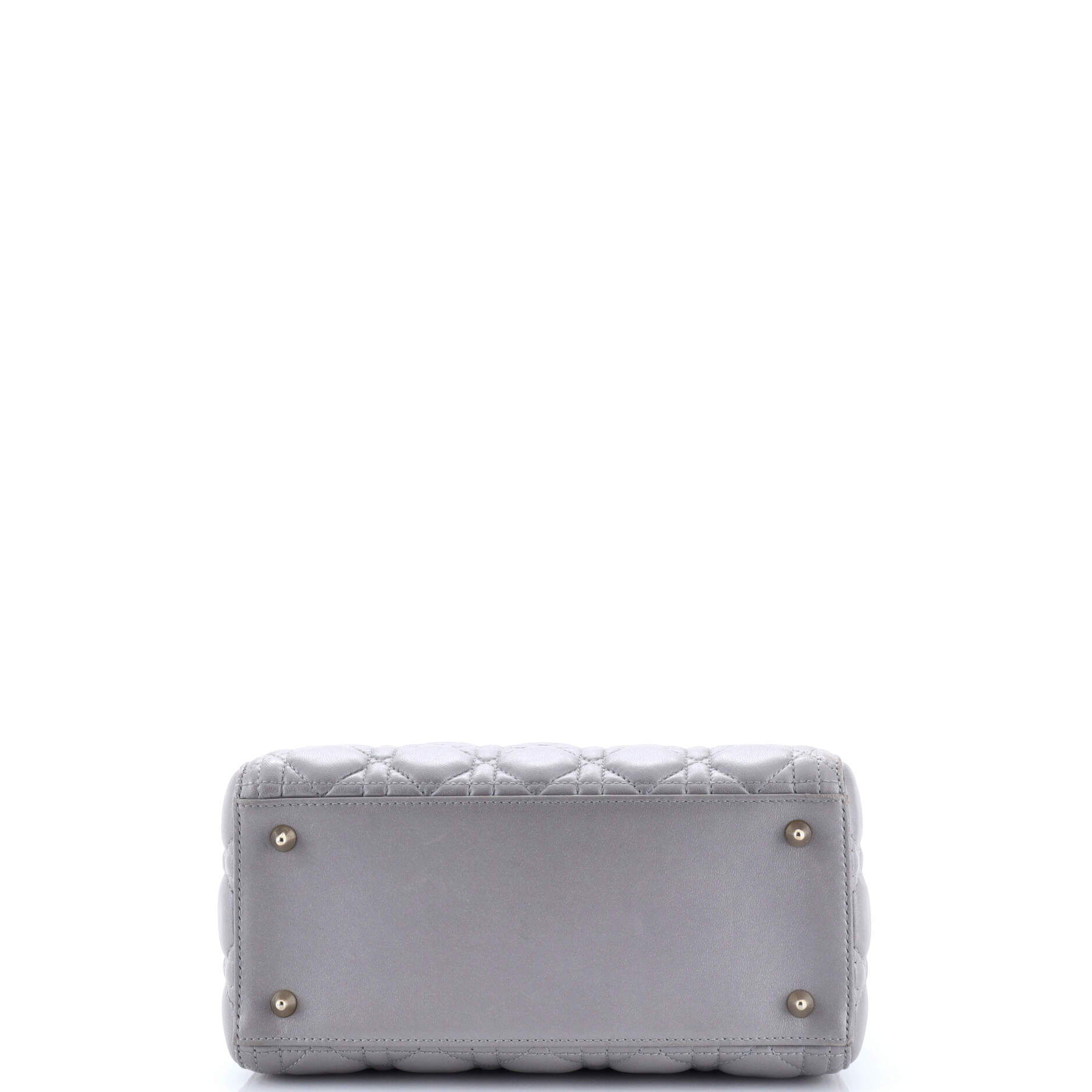 Lady Dior Bag Cannage Quilt Metallic Leather Medium