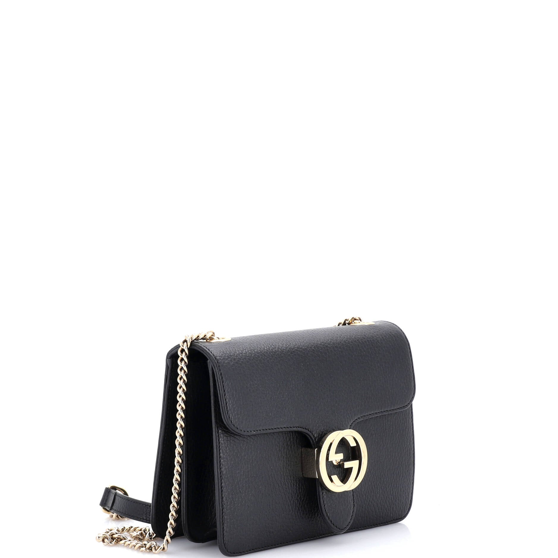 Interlocking Shoulder Bag Leather Small