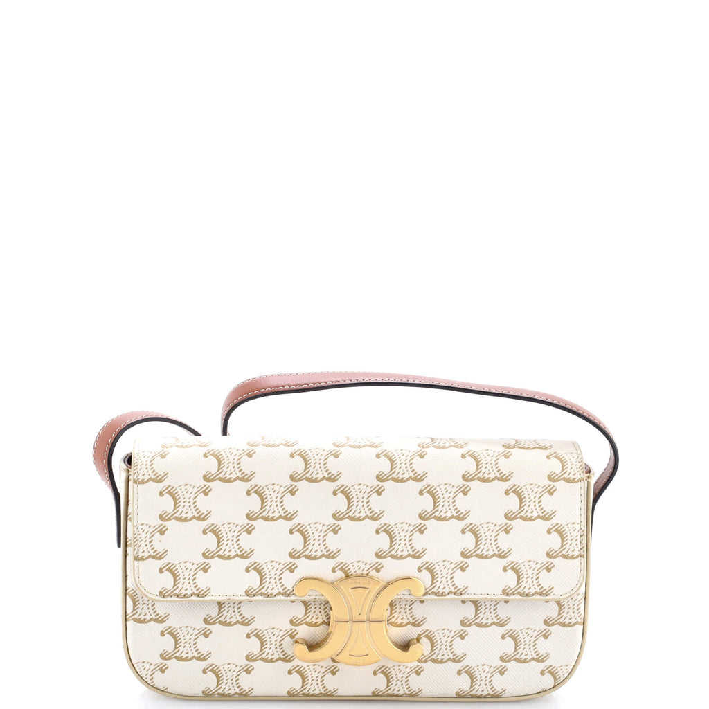 Triomphe East-West Shoulder Bag Triomphe Coated Canvas