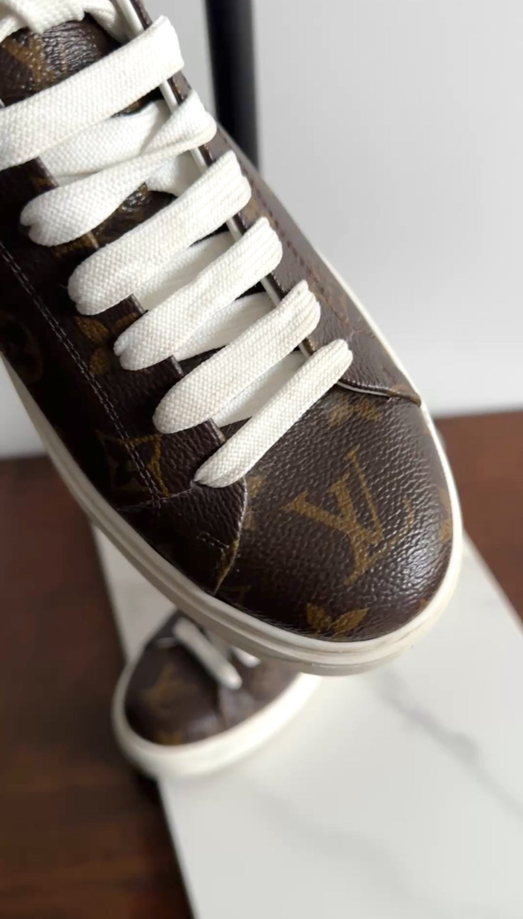 Louis Vuitton Time Out Monogram Canvas Low Top Sneakers - 38
