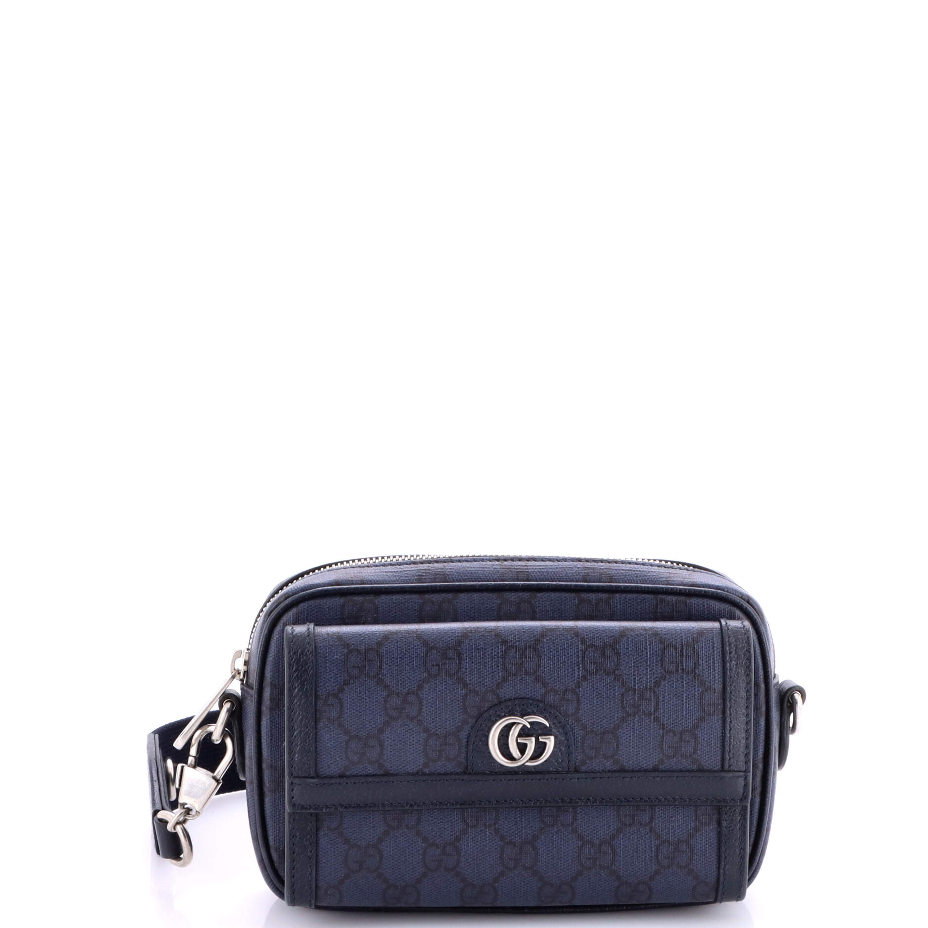 Ophidia Front Pocket Camera Bag GG Coated Canvas Mini