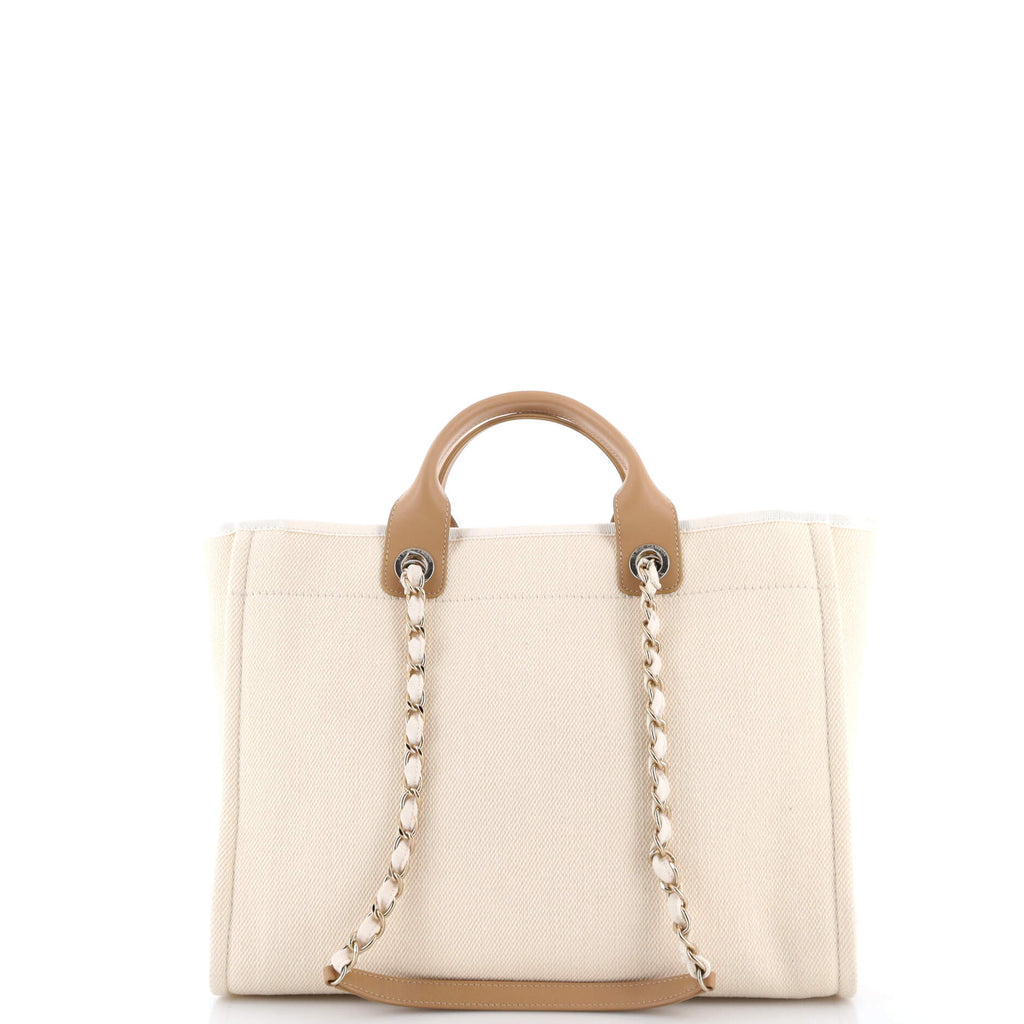 Deauville Tote Pearl Embellished Canvas Medium