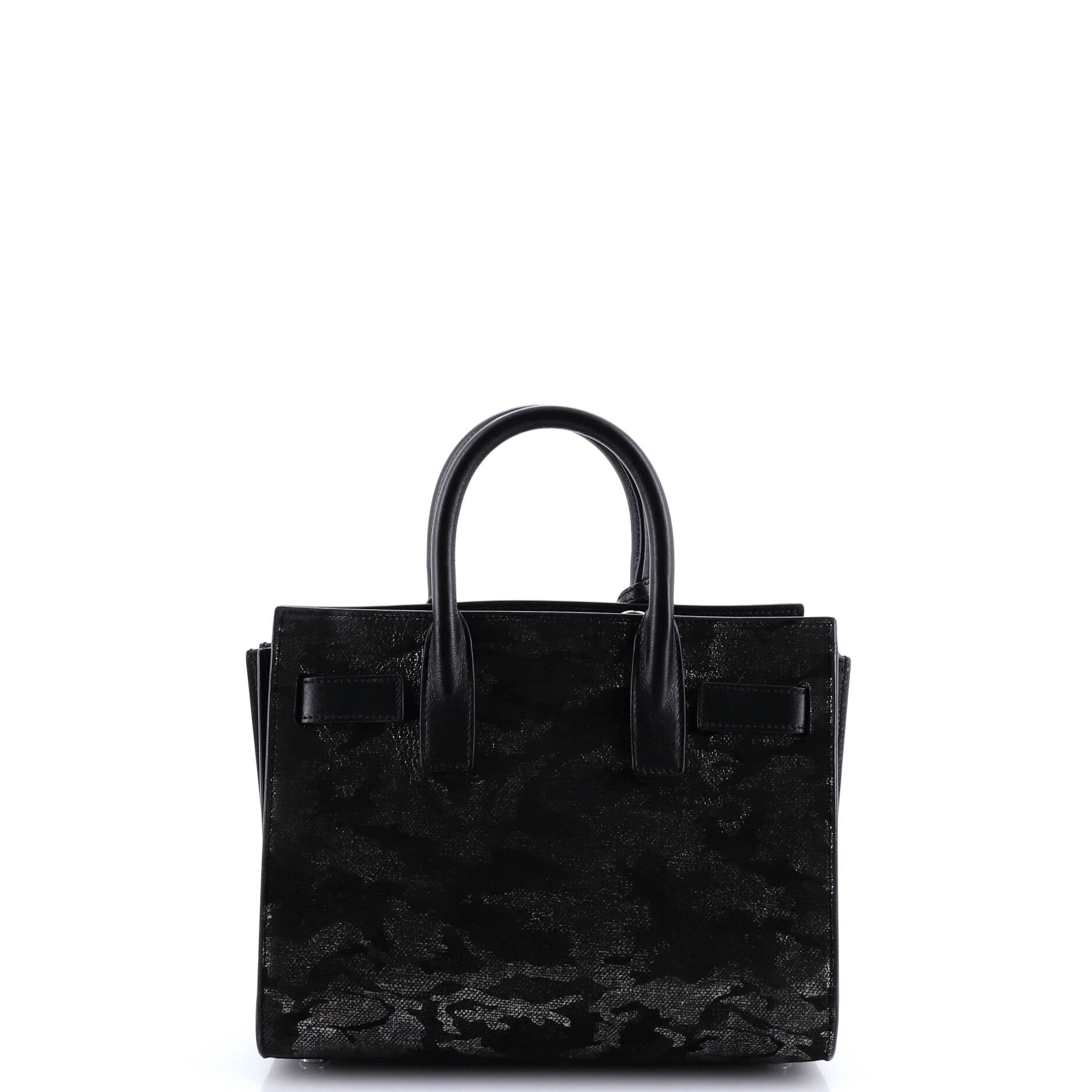 Sac de Jour NM Bag Printed Suede and Leather Nano