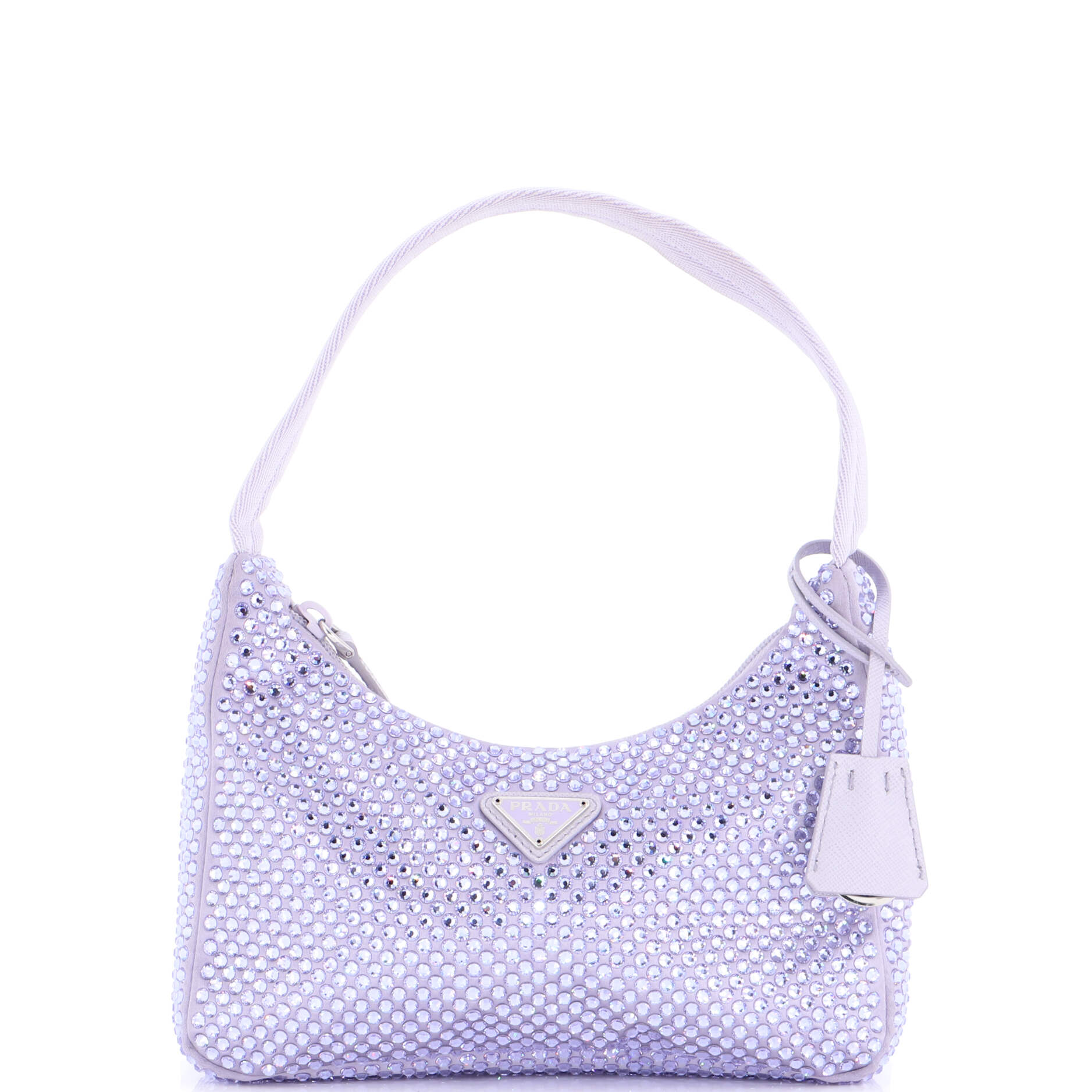 Re-Edition 2000 Hobo Crystal Embellished Satin Mini