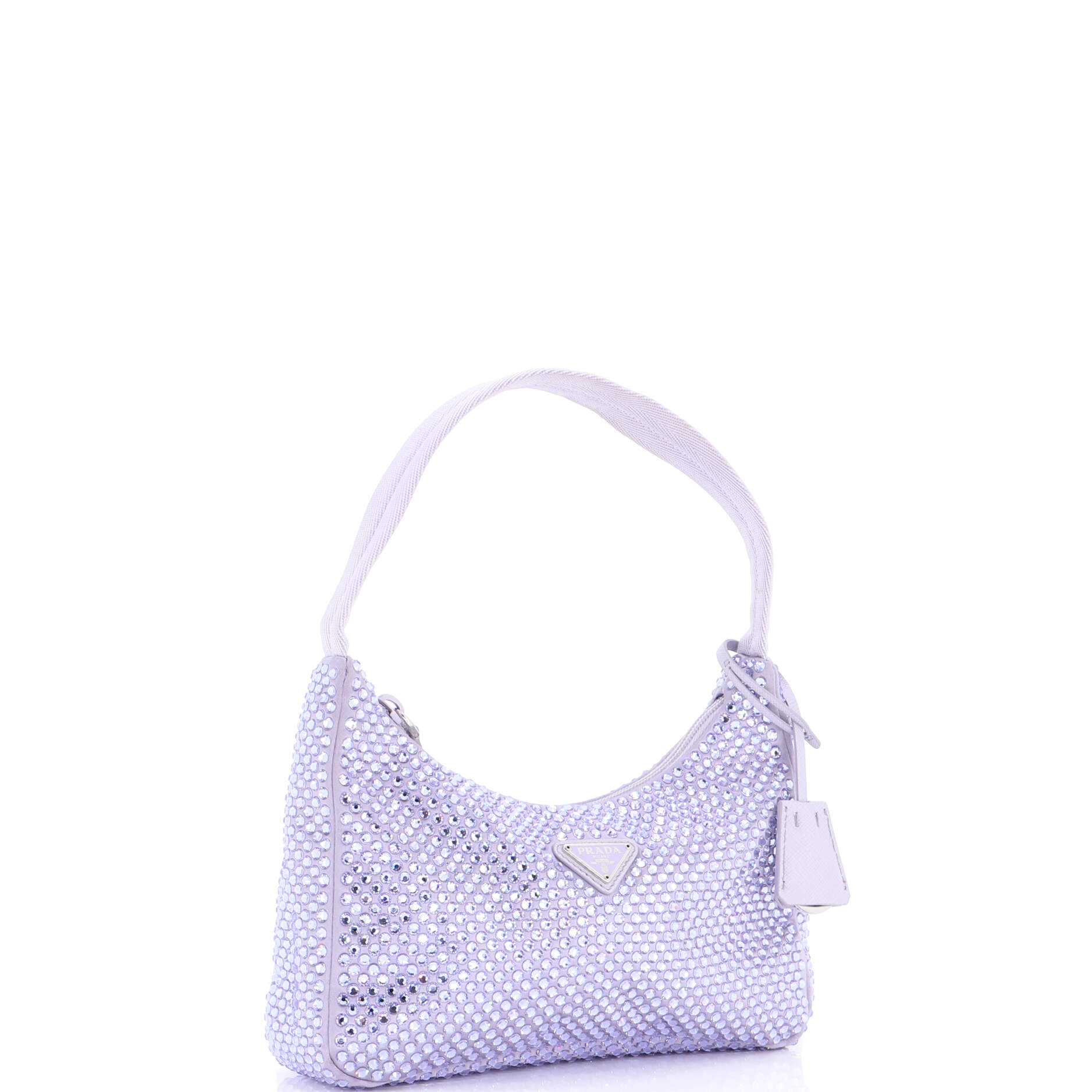 Re-Edition 2000 Hobo Crystal Embellished Satin Mini