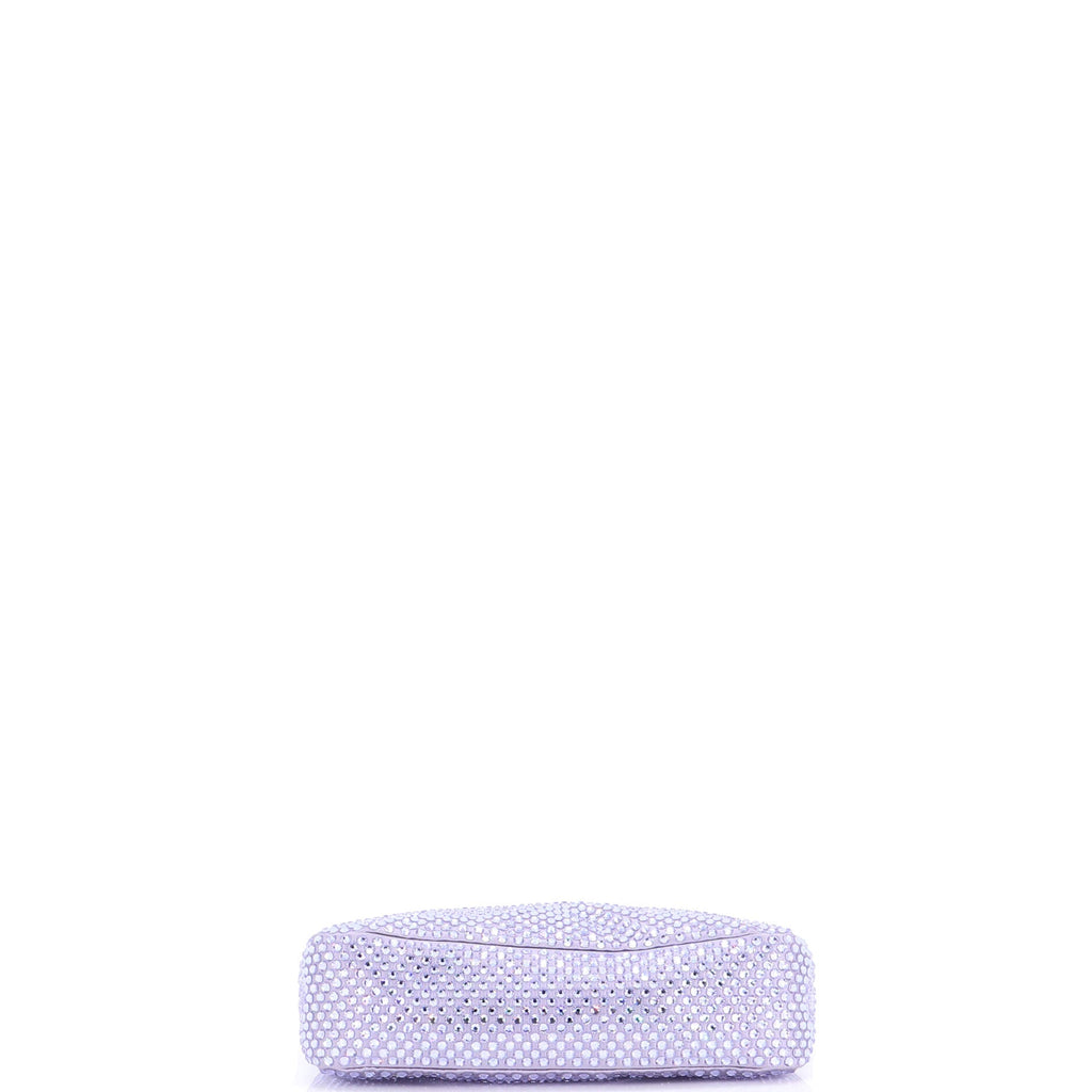 Re-Edition 2000 Hobo Crystal Embellished Satin Mini