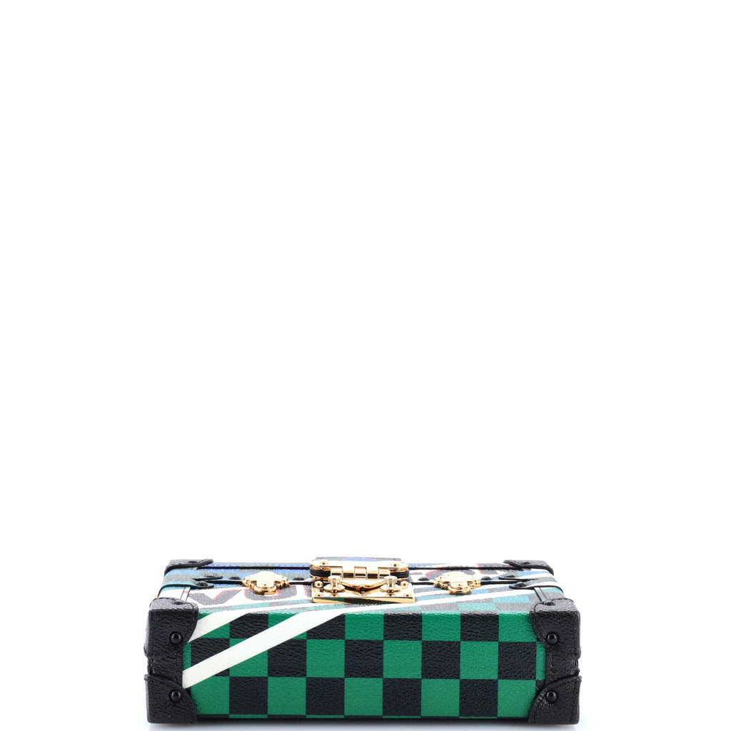 Petite Malle Handbag Limited Edition Race Print Canvas