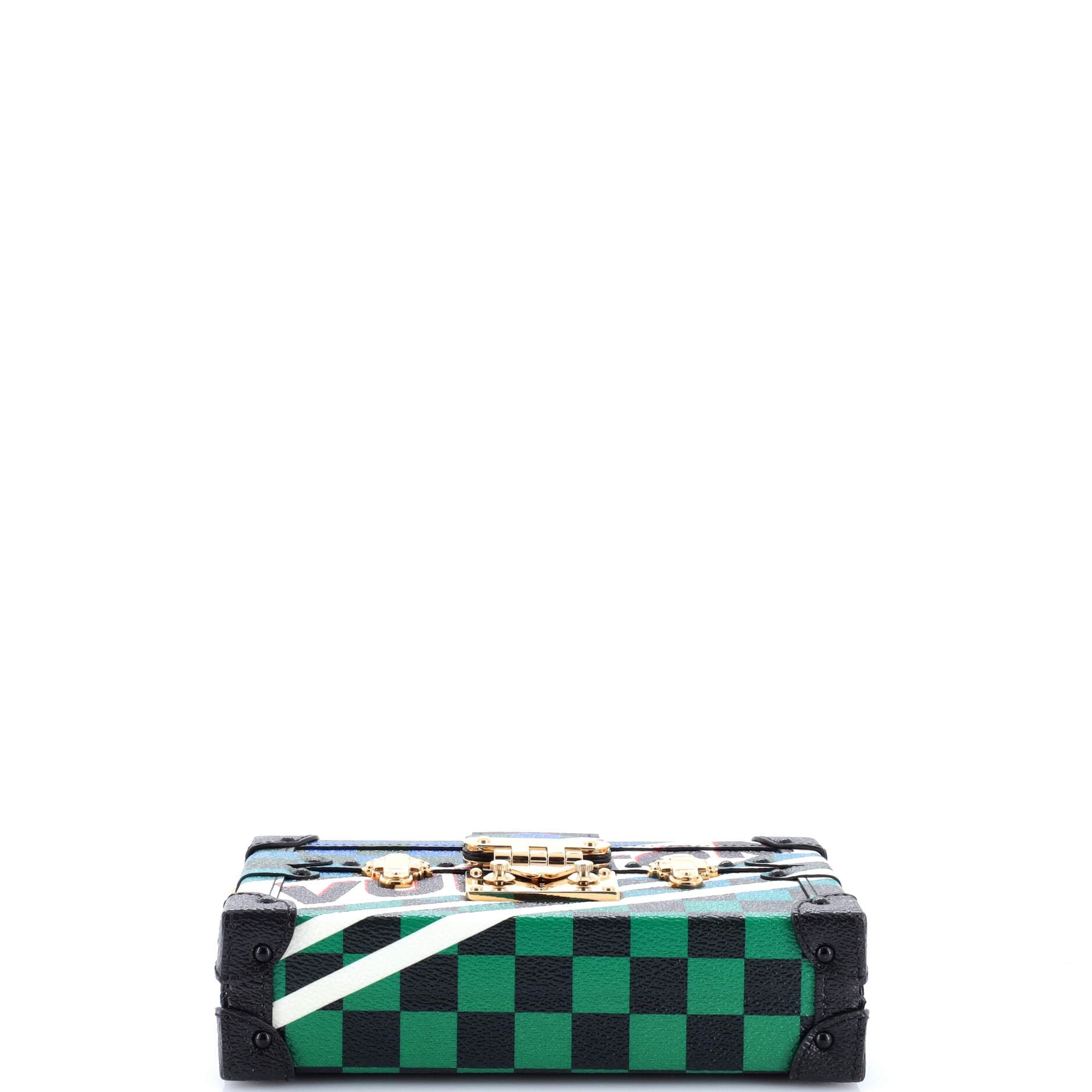 Petite Malle Handbag Limited Edition Race Print Canvas