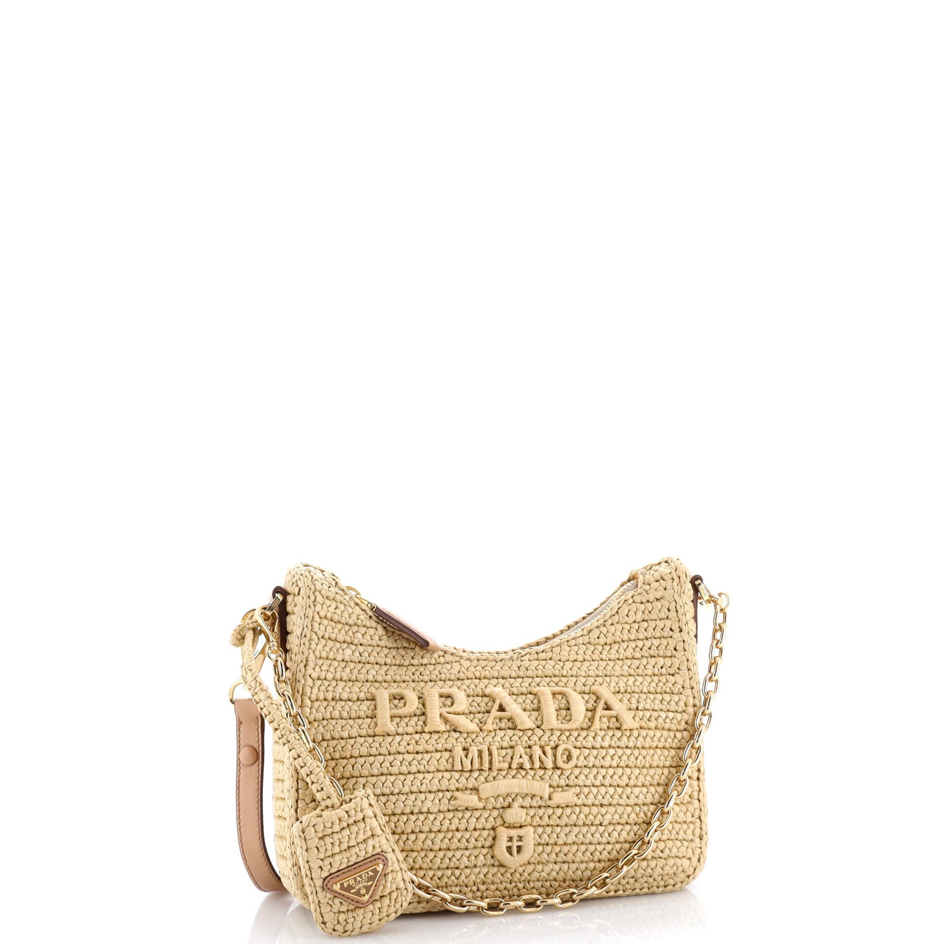 Re-Edition 2000 Shoulder Bag Raffia Mini