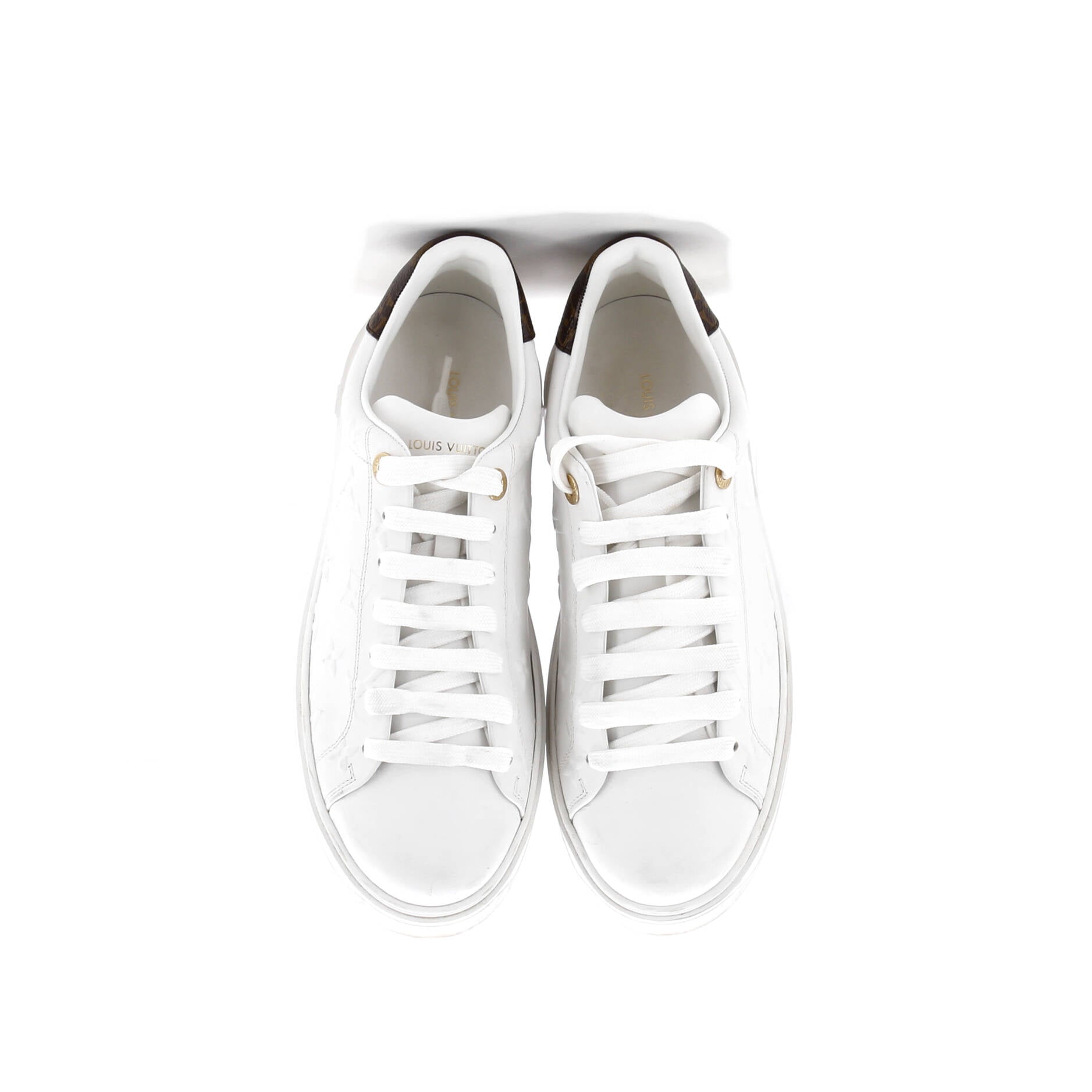 Women's Time Out Sneakers Monogram Embossed Leather