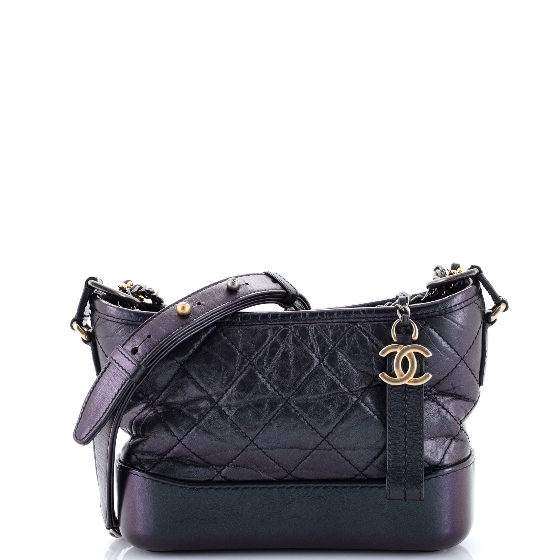 Gabrielle Hobo Quilted Aged Calfskin Small