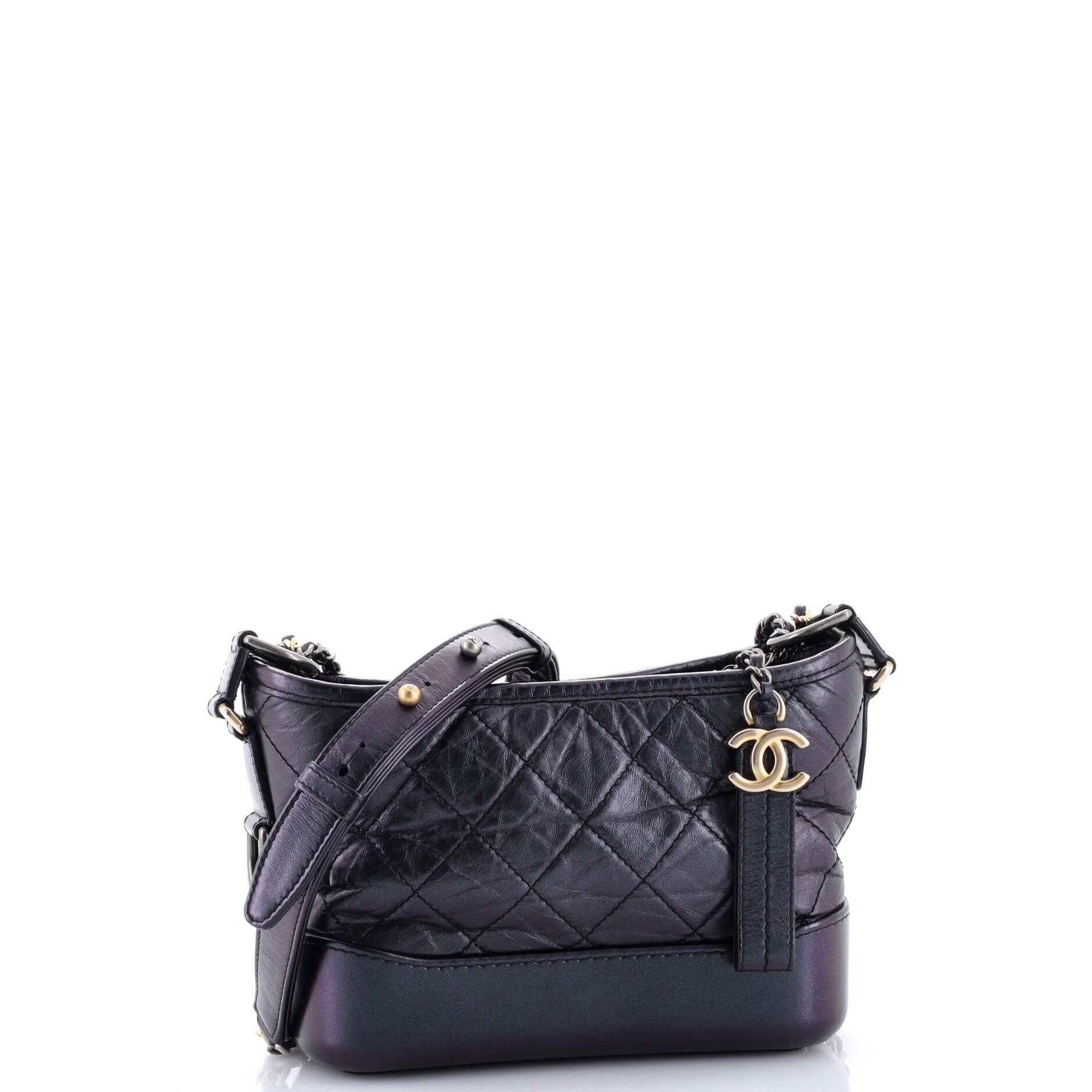 Gabrielle Hobo Quilted Aged Calfskin Small
