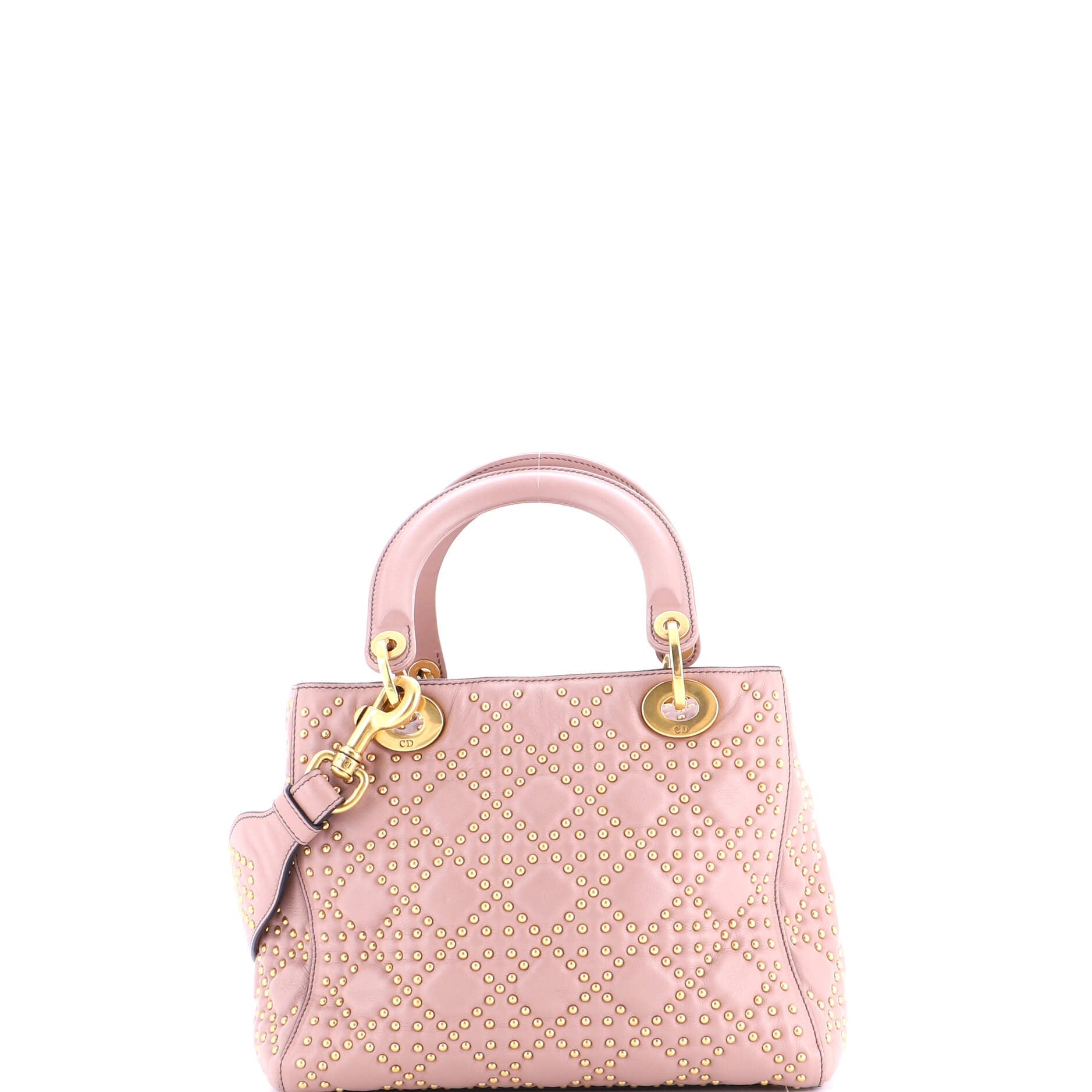 Supple Lady Dior Bag Cannage Studded Lambskin Medium