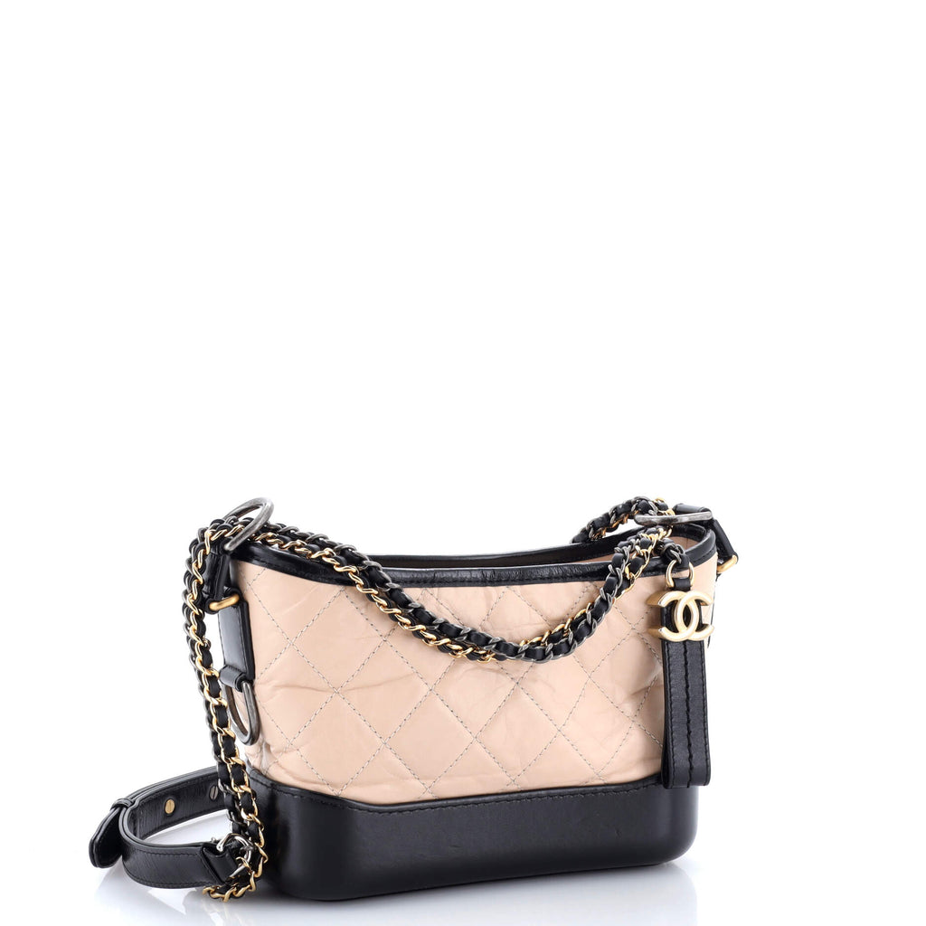 Gabrielle Hobo Quilted Aged Calfskin Small