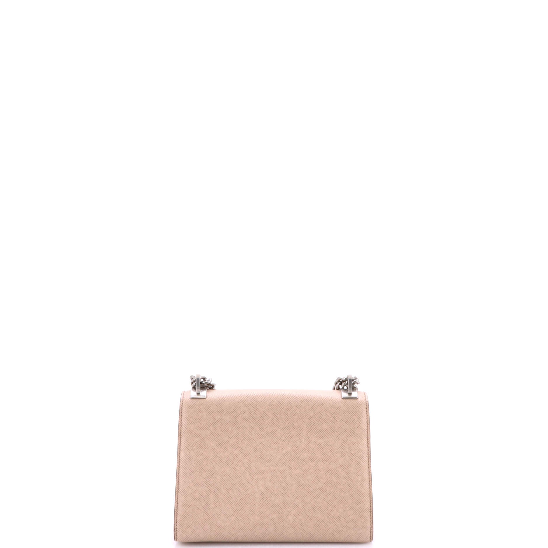 Monochrome Shoulder Bag Saffiano Leather Small