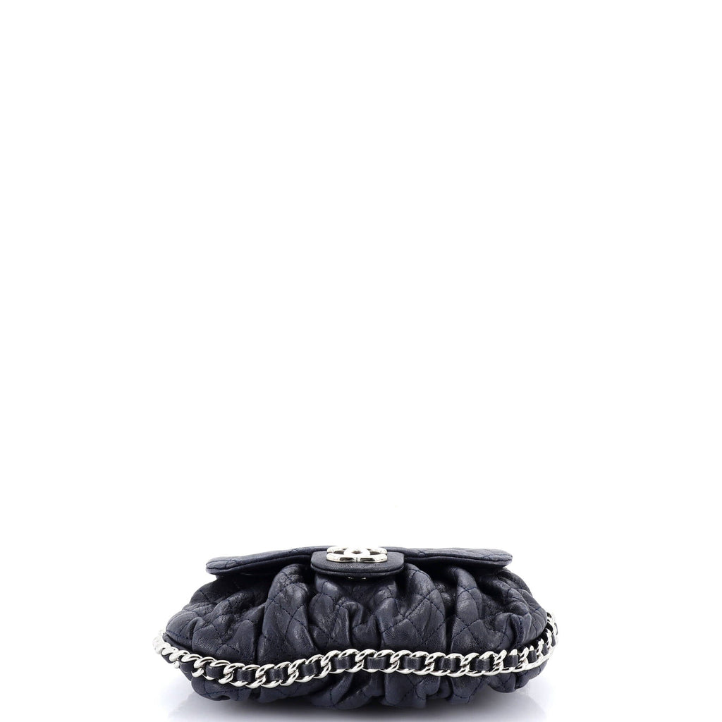 Chain Around Flap Bag Quilted Leather Small