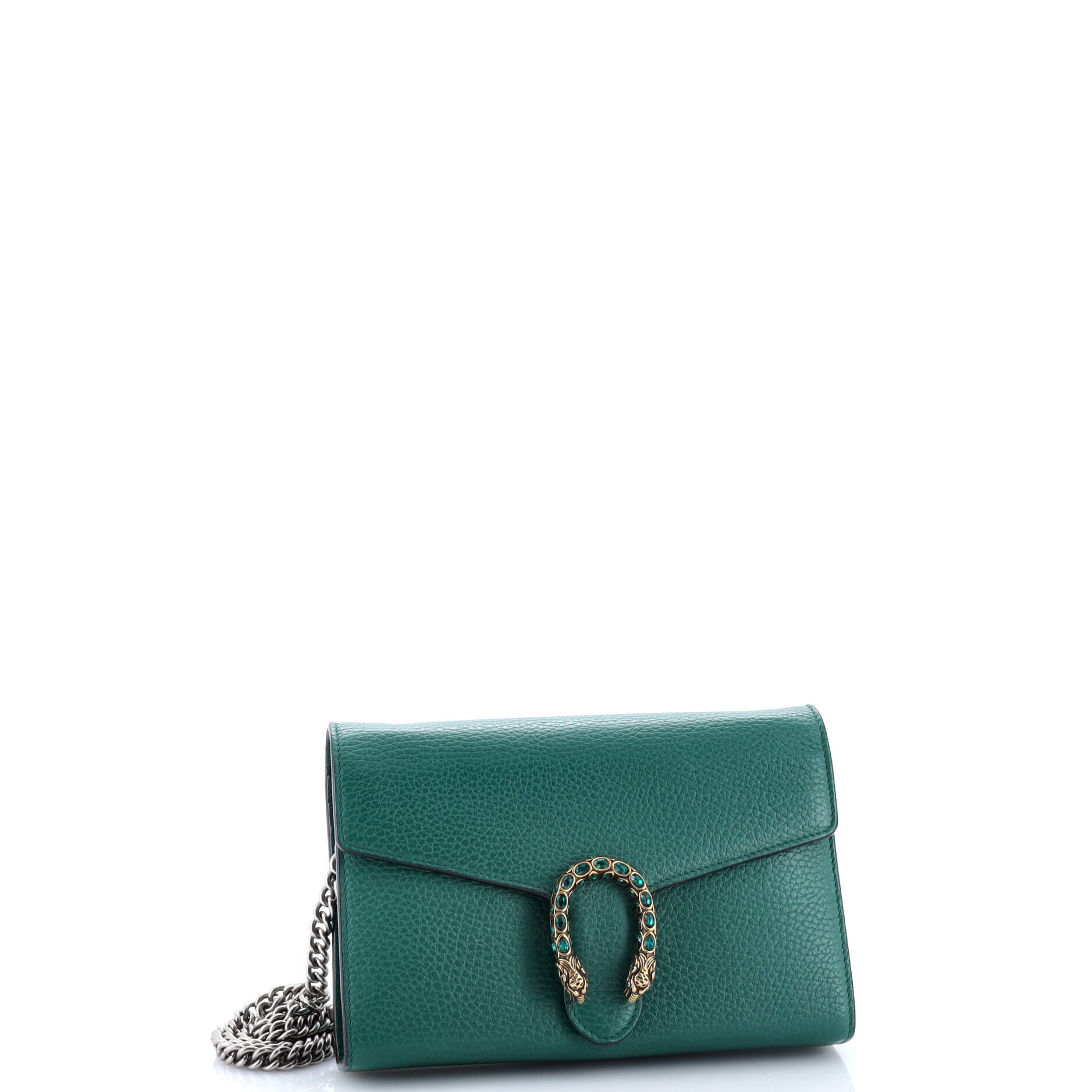 Dionysus Chain Wallet Leather with Embellished Detail Small
