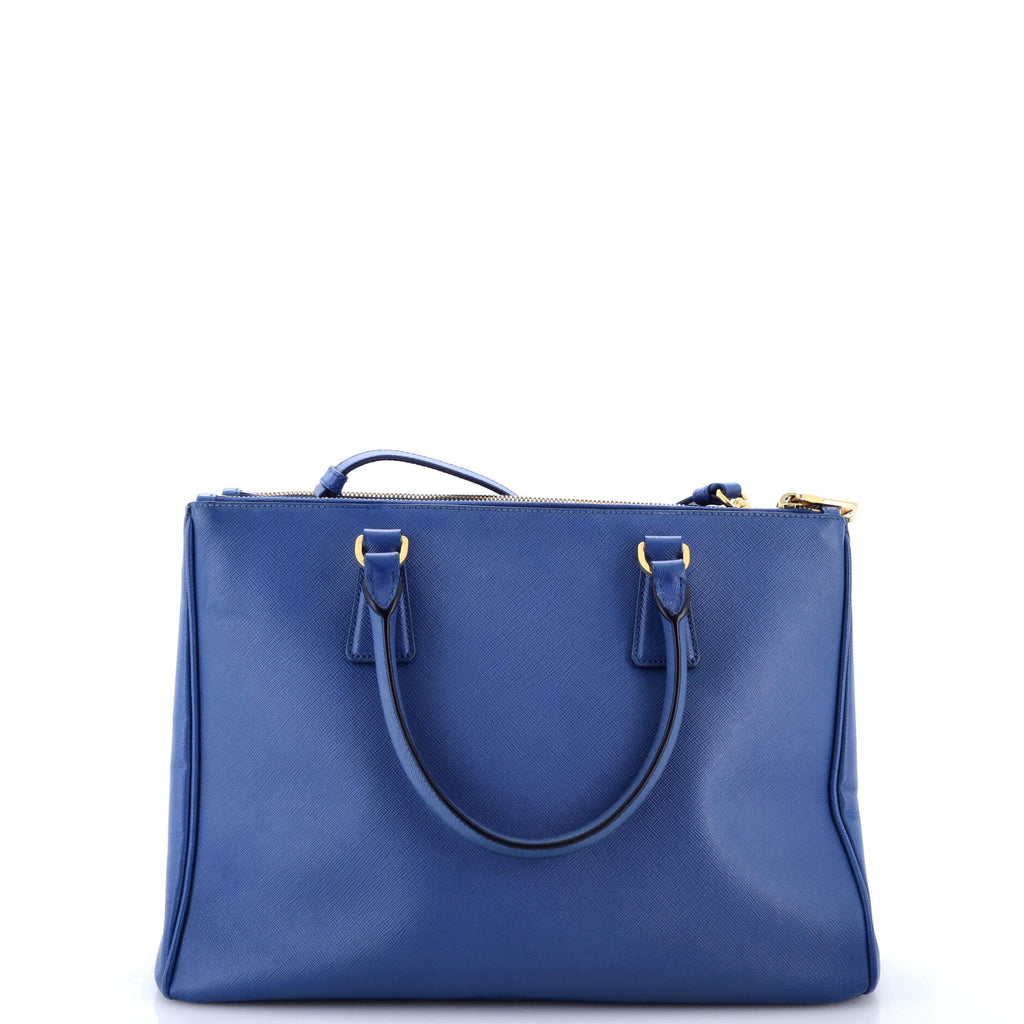 Double Zip Lux Tote Saffiano Leather Medium