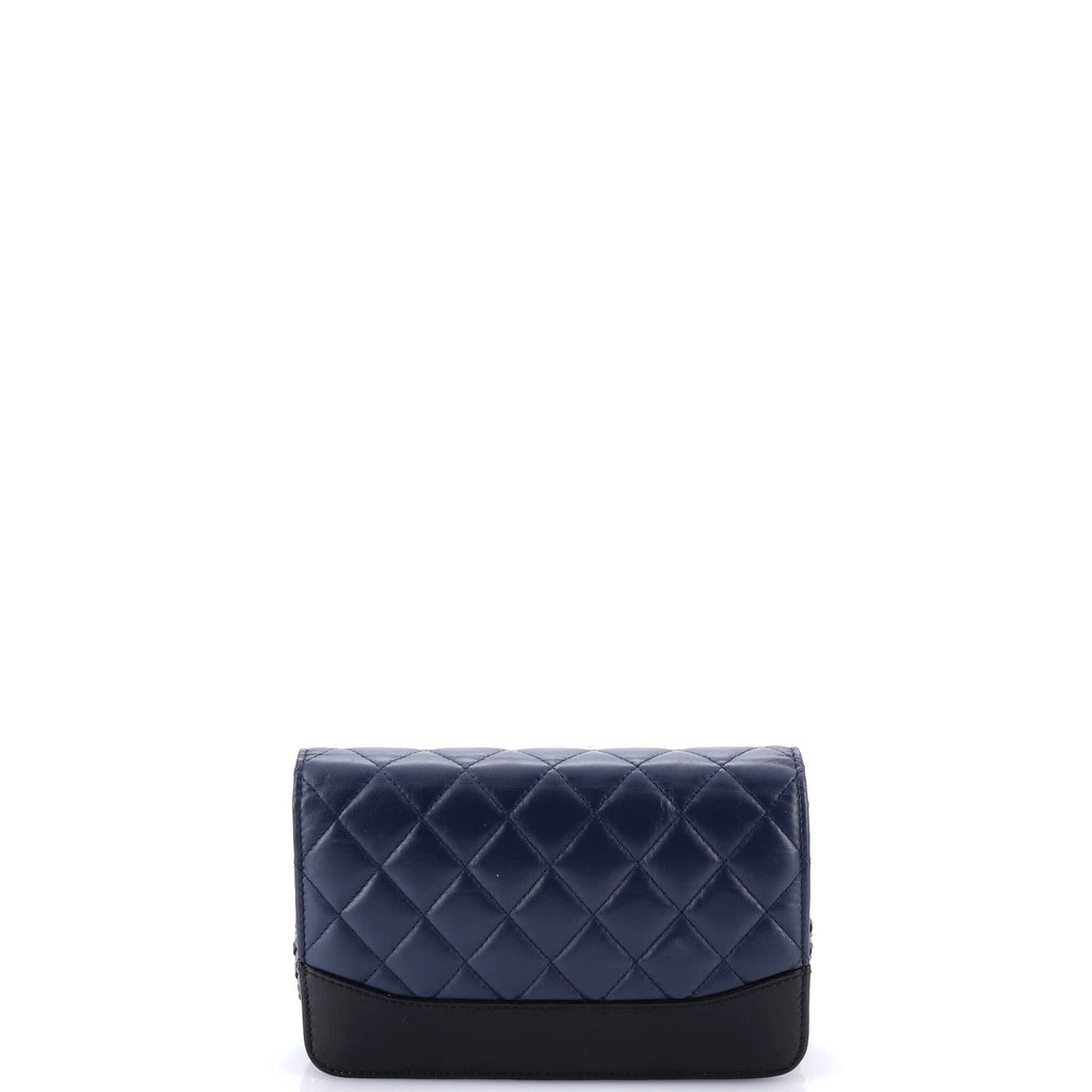 Gabrielle Wallet on Chain Quilted Aged Calfskin