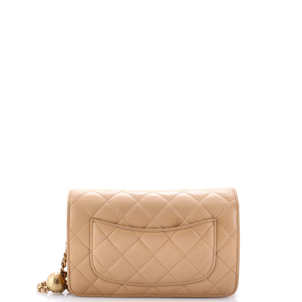 Pearl Crush Wallet on Chain Quilted Lambskin