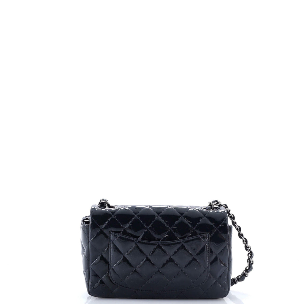 Classic Single Flap Bag Quilted Patent Mini