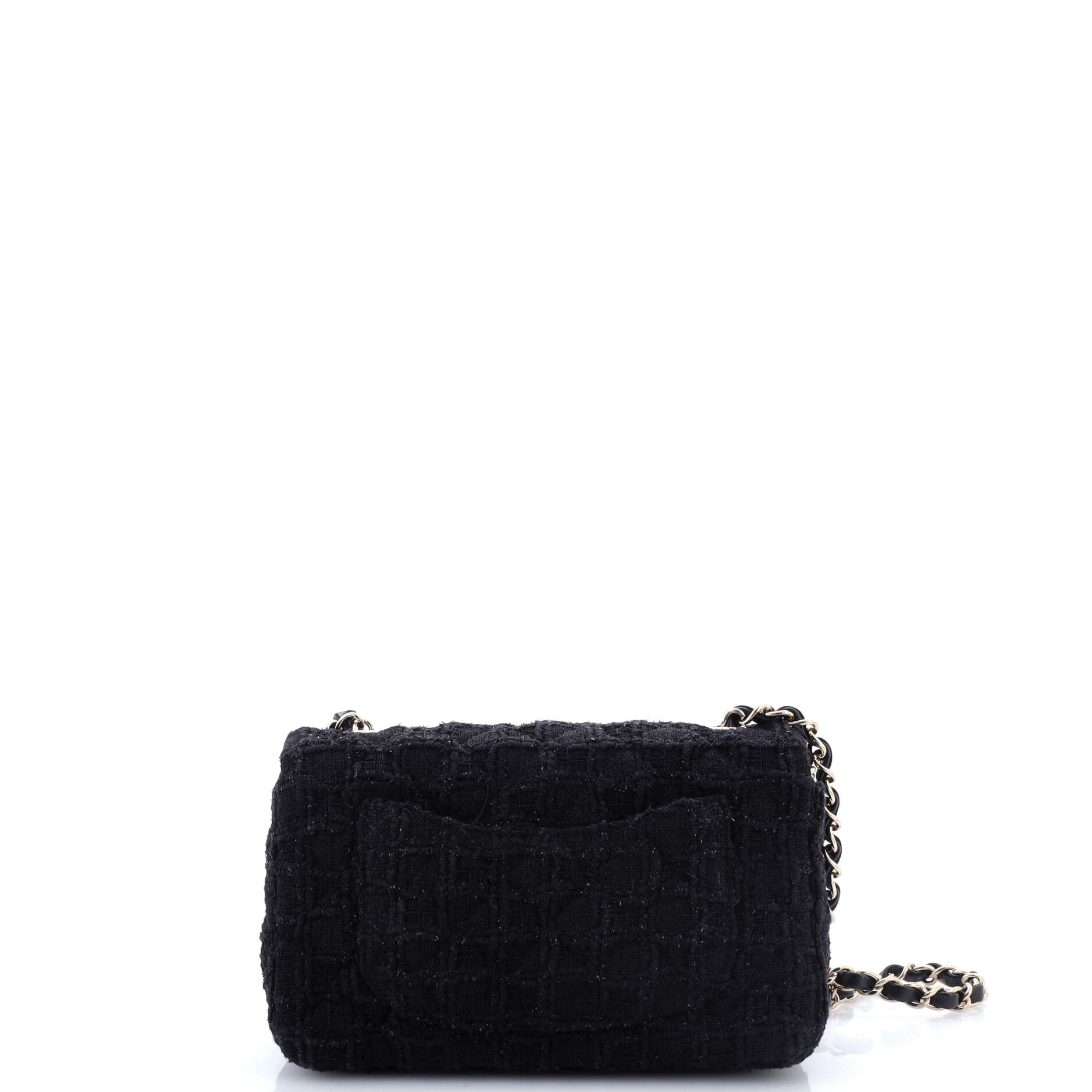 Classic Single Flap Bag Quilted Tweed Mini