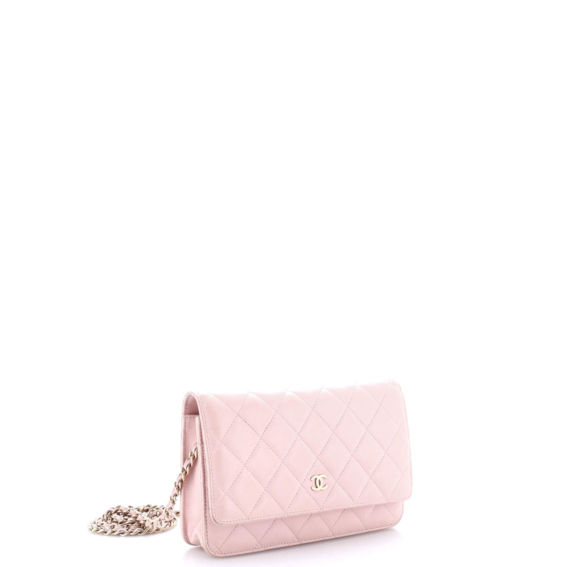 Wallet on Chain Quilted Lambskin