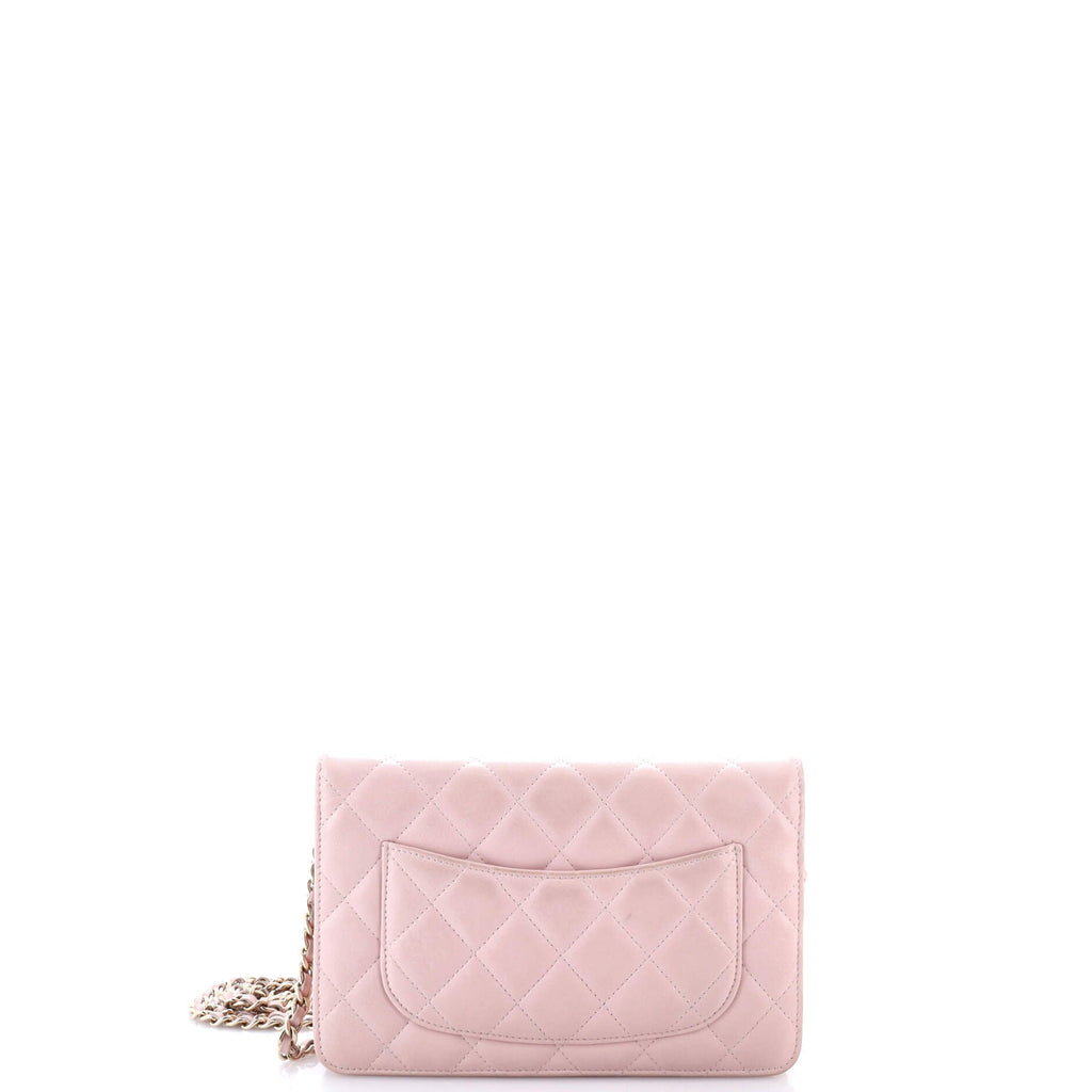 Wallet on Chain Quilted Lambskin