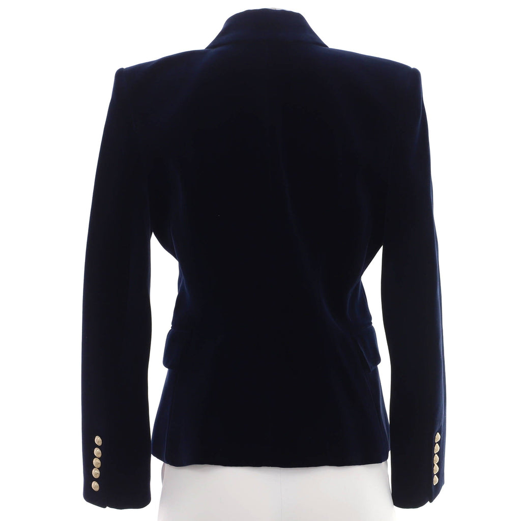 Women's Double Breasted Blazer Velvet