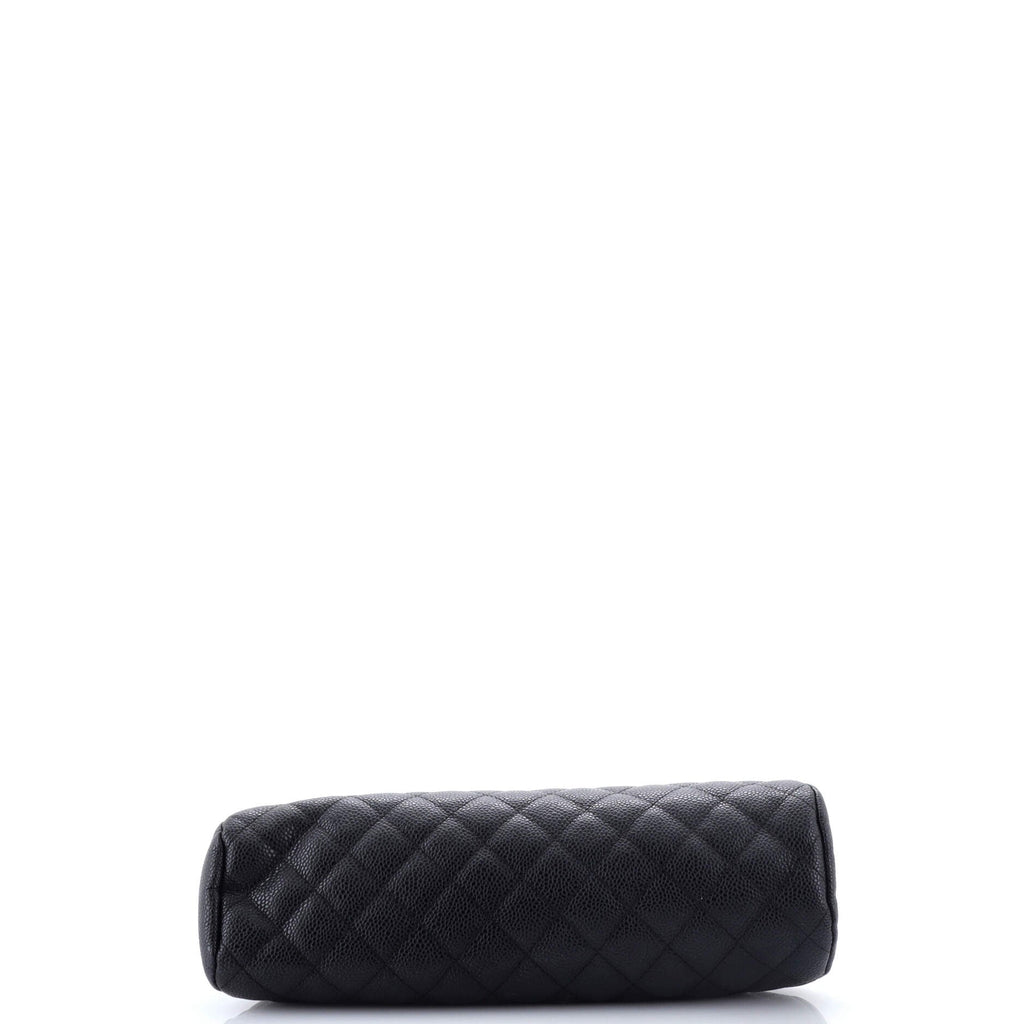 Timeless Clutch Quilted Caviar