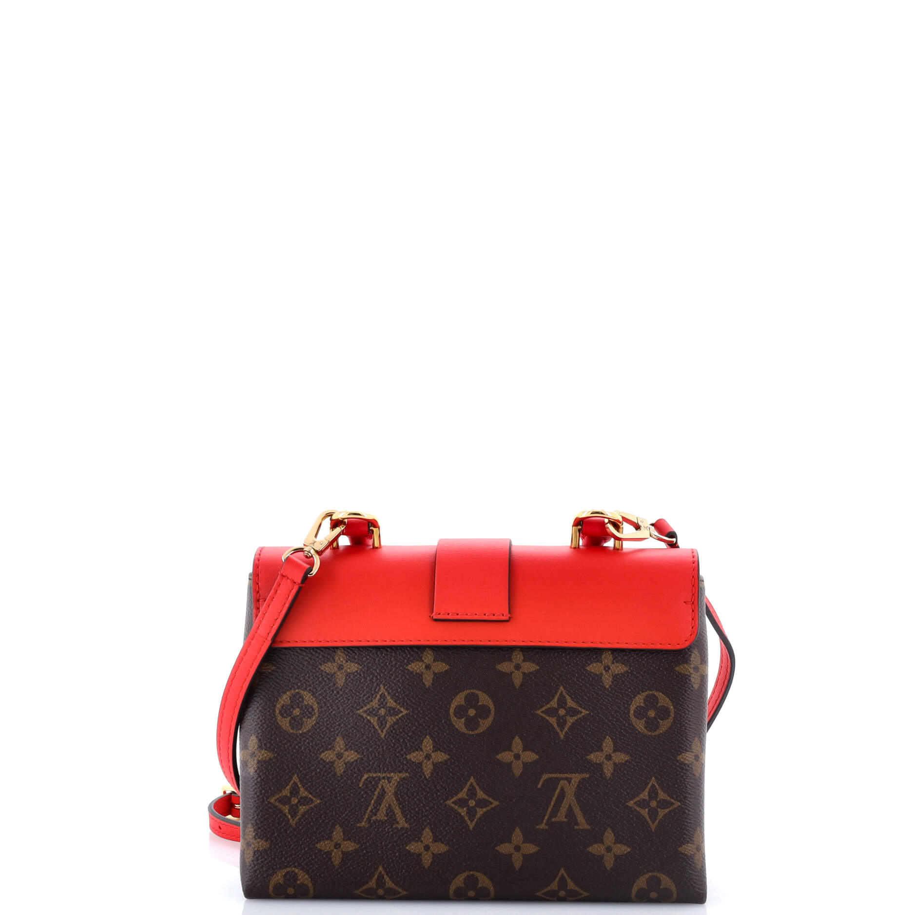 Locky Handbag Monogram Canvas with Leather BB