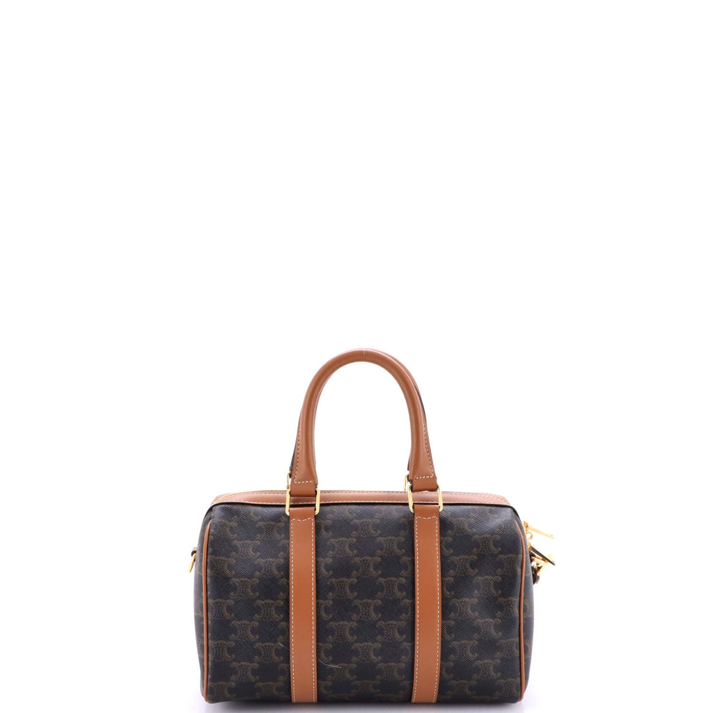 Boston Bag Triomphe Coated Canvas Medium