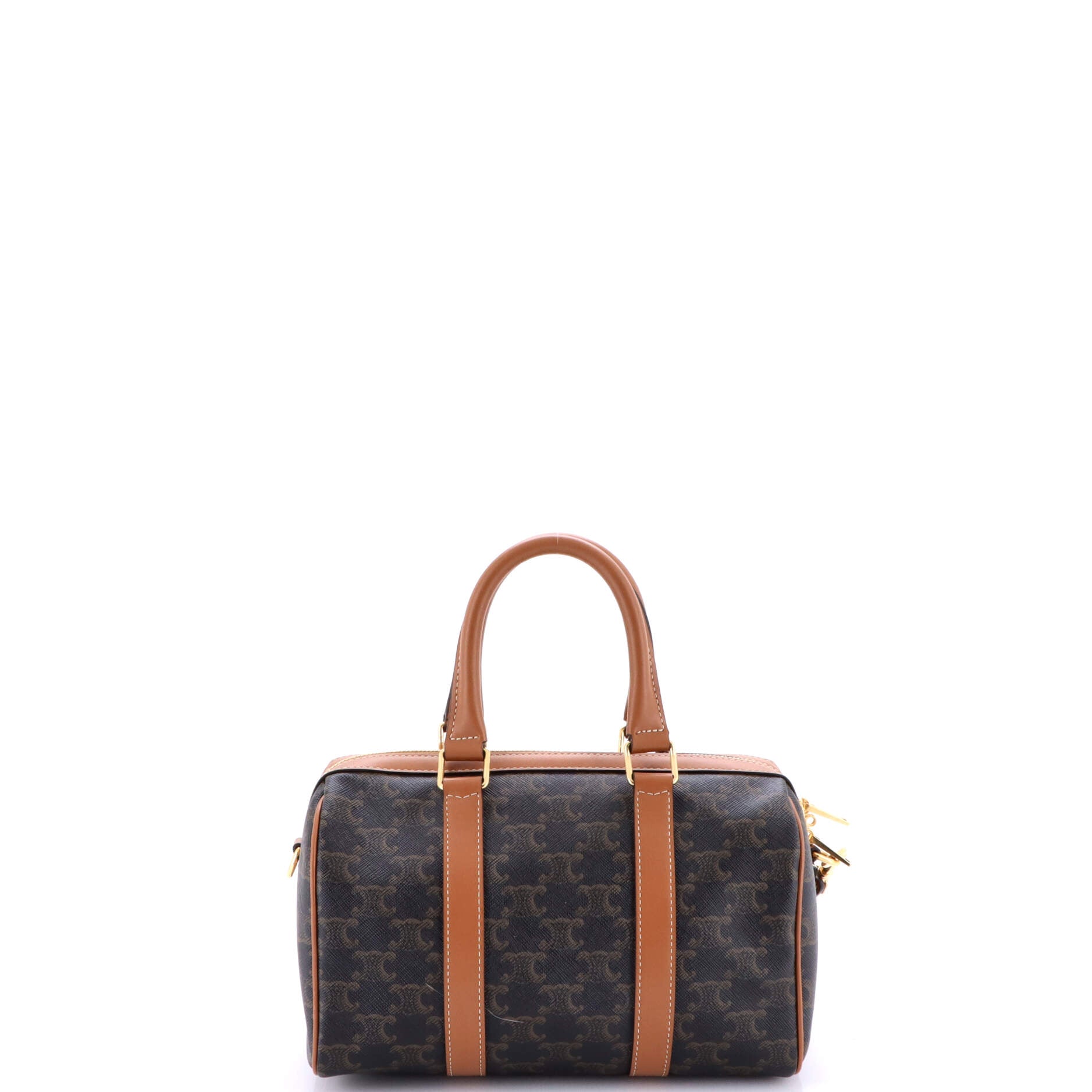 Boston Bag Triomphe Coated Canvas Medium