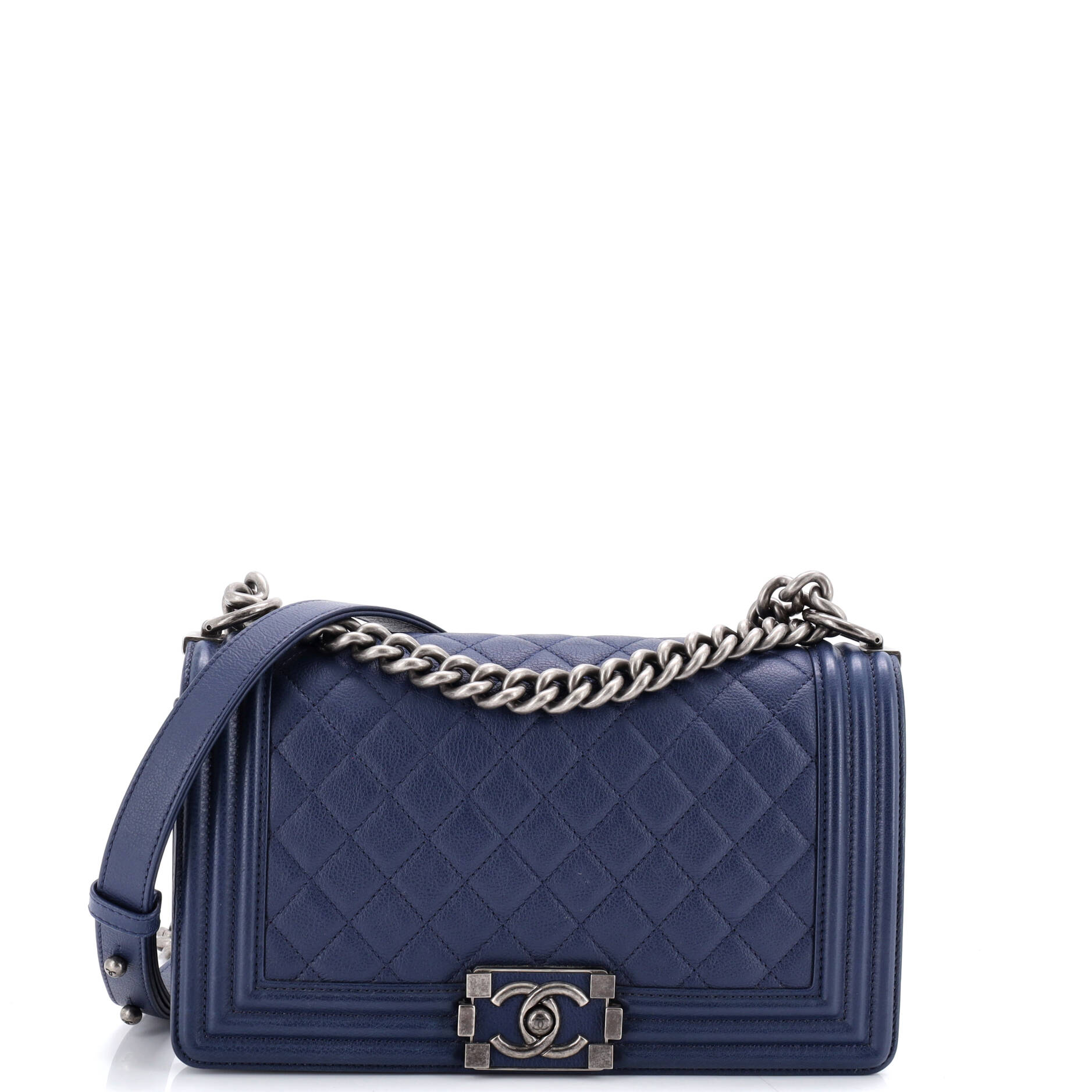 Boy Flap Bag Quilted Calfskin Old Medium