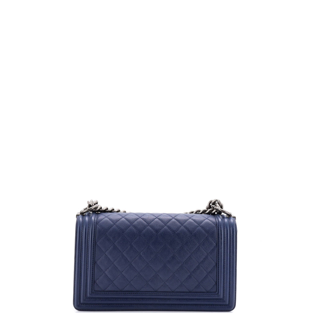 Boy Flap Bag Quilted Calfskin Old Medium