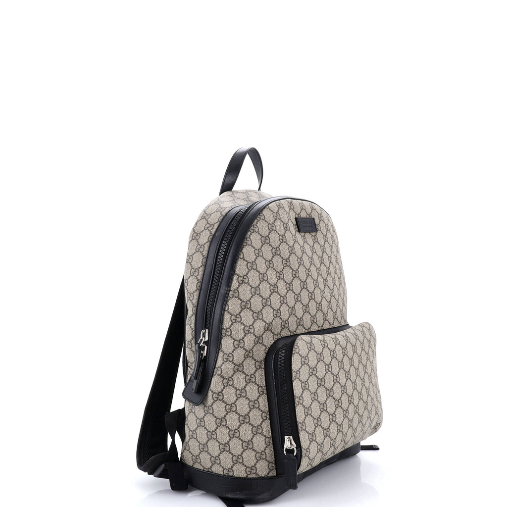Zip Pocket Backpack GG Coated Canvas Medium