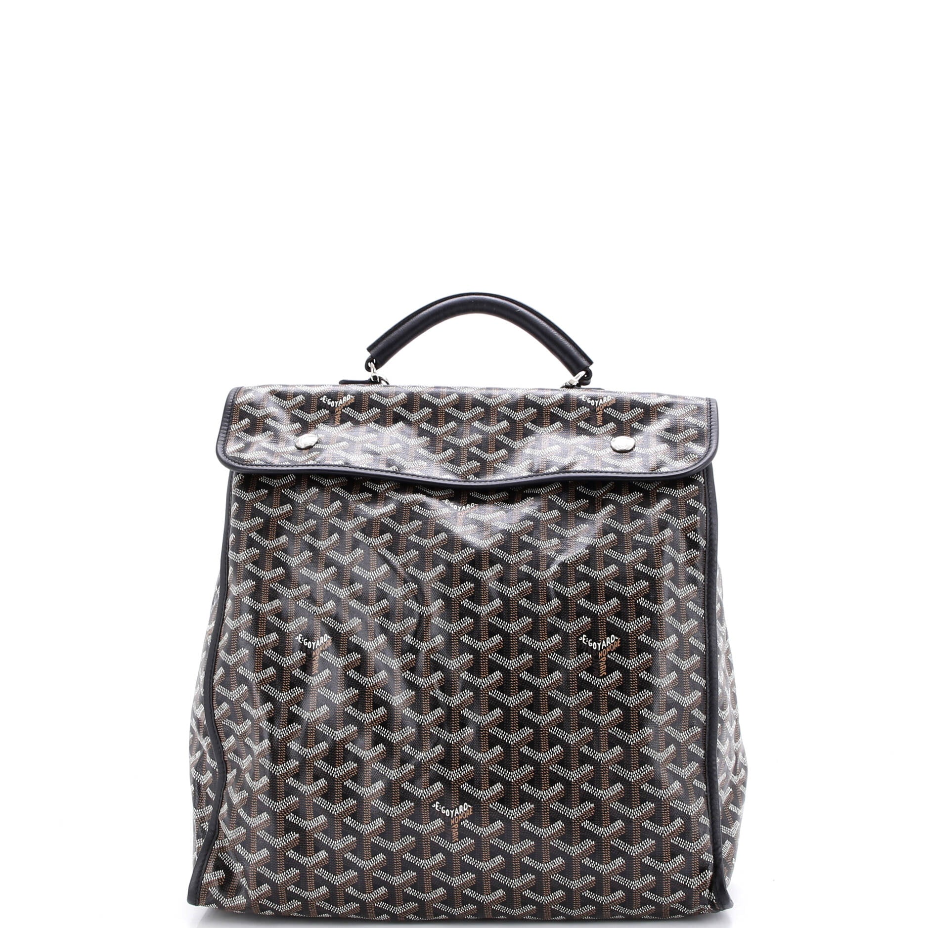 Saint Leger Briefcase Backpack Coated Canvas