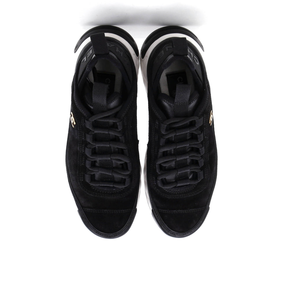 Women's CC Cap Toe Logo Sneakers Suede and Mixed Fibers