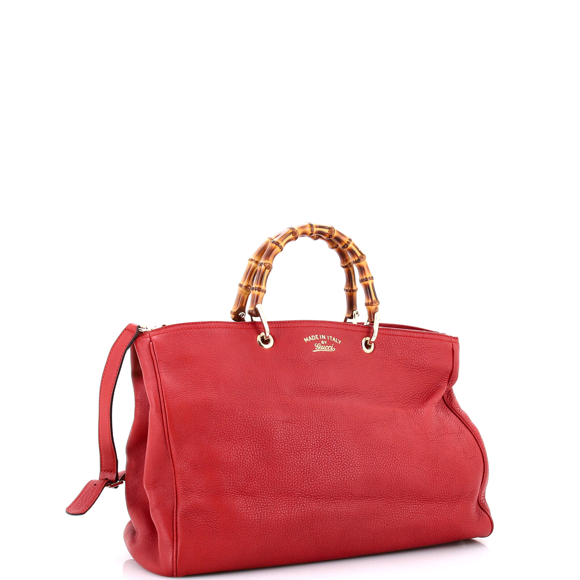 Bamboo Shopper Tote Leather Large
