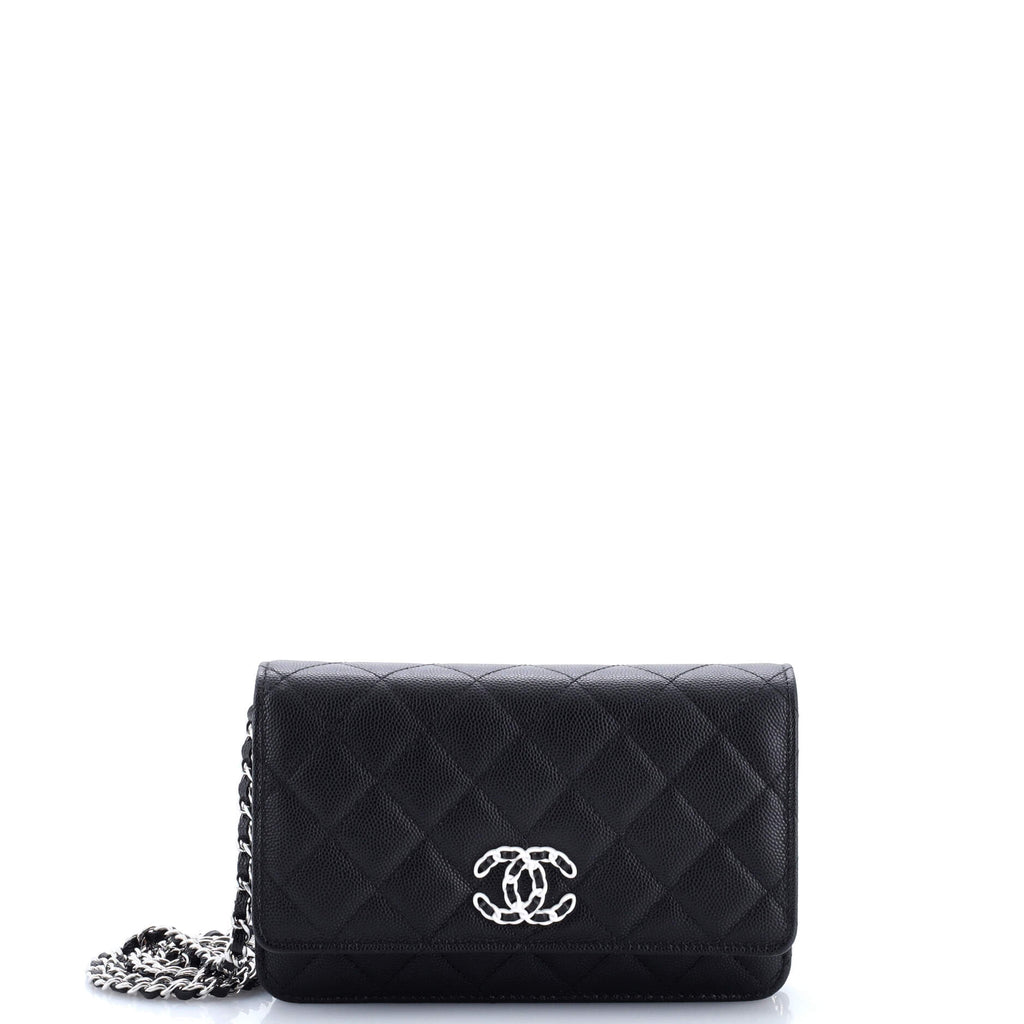 Chain CC Wallet on Chain Quilted Caviar