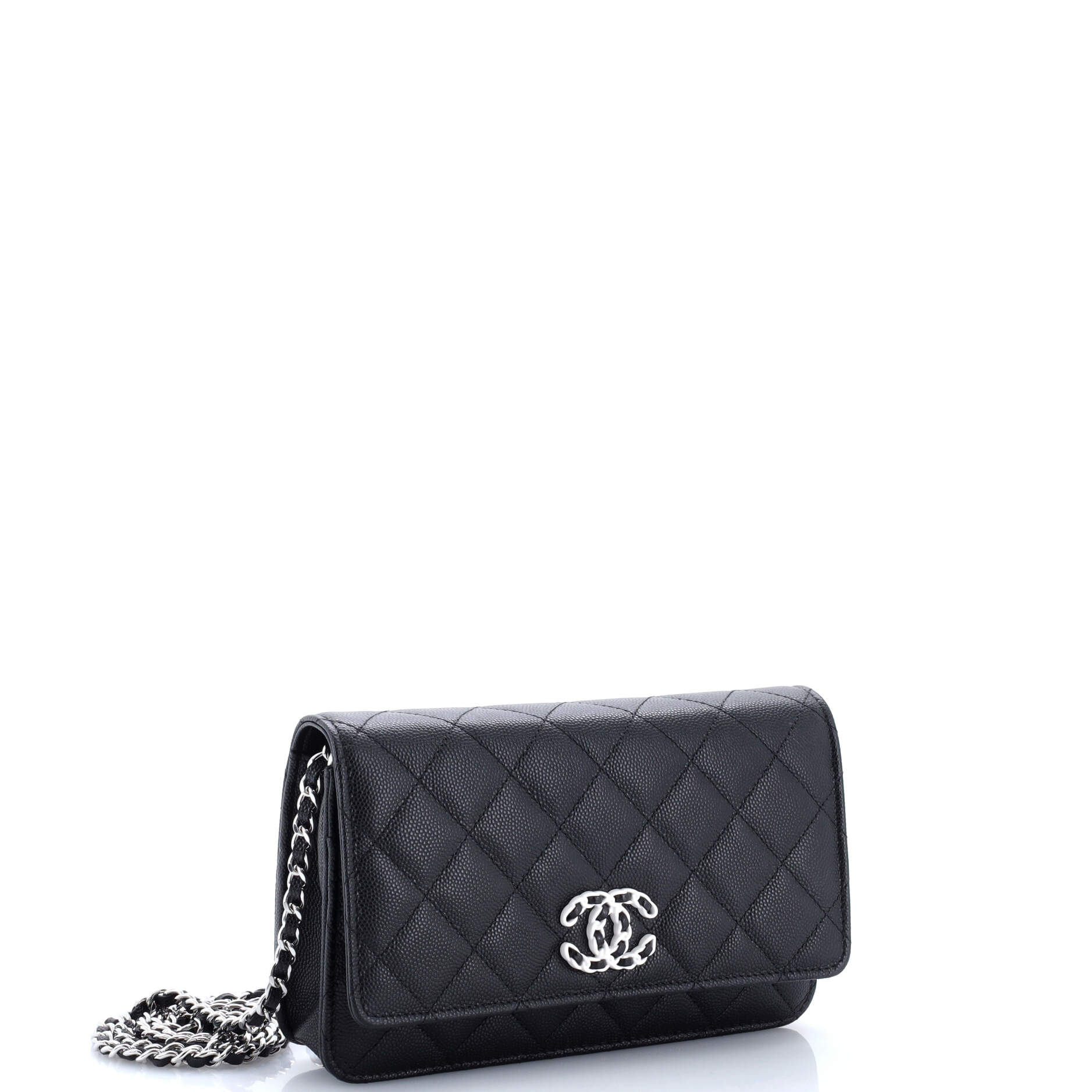 Chain CC Wallet on Chain Quilted Caviar
