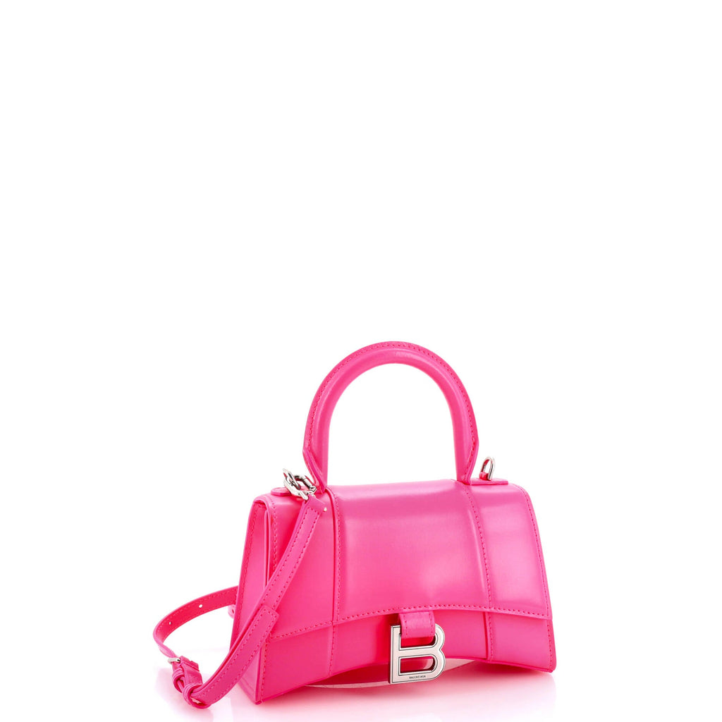 Hourglass Top Handle Bag Leather XS