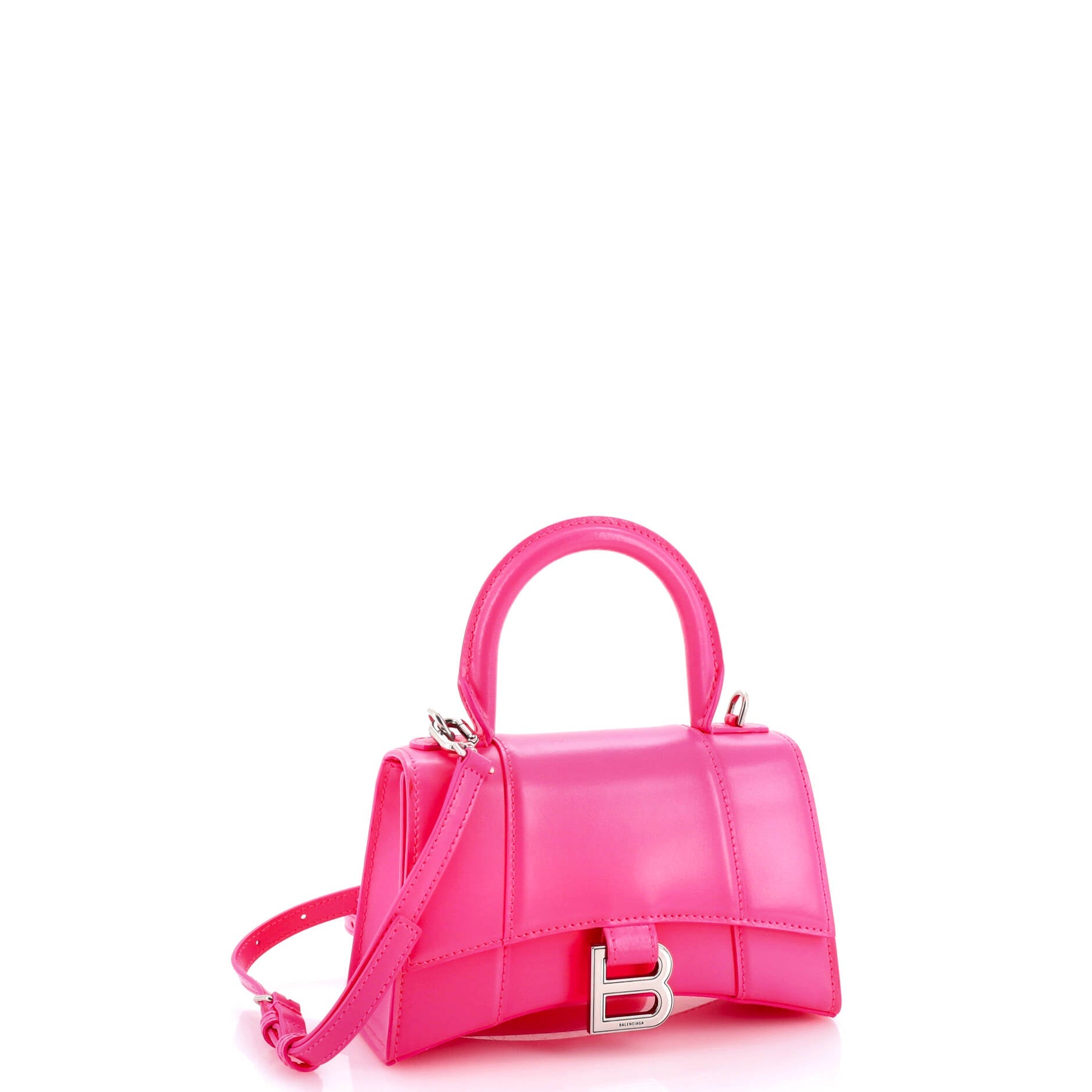 Hourglass Top Handle Bag Leather XS